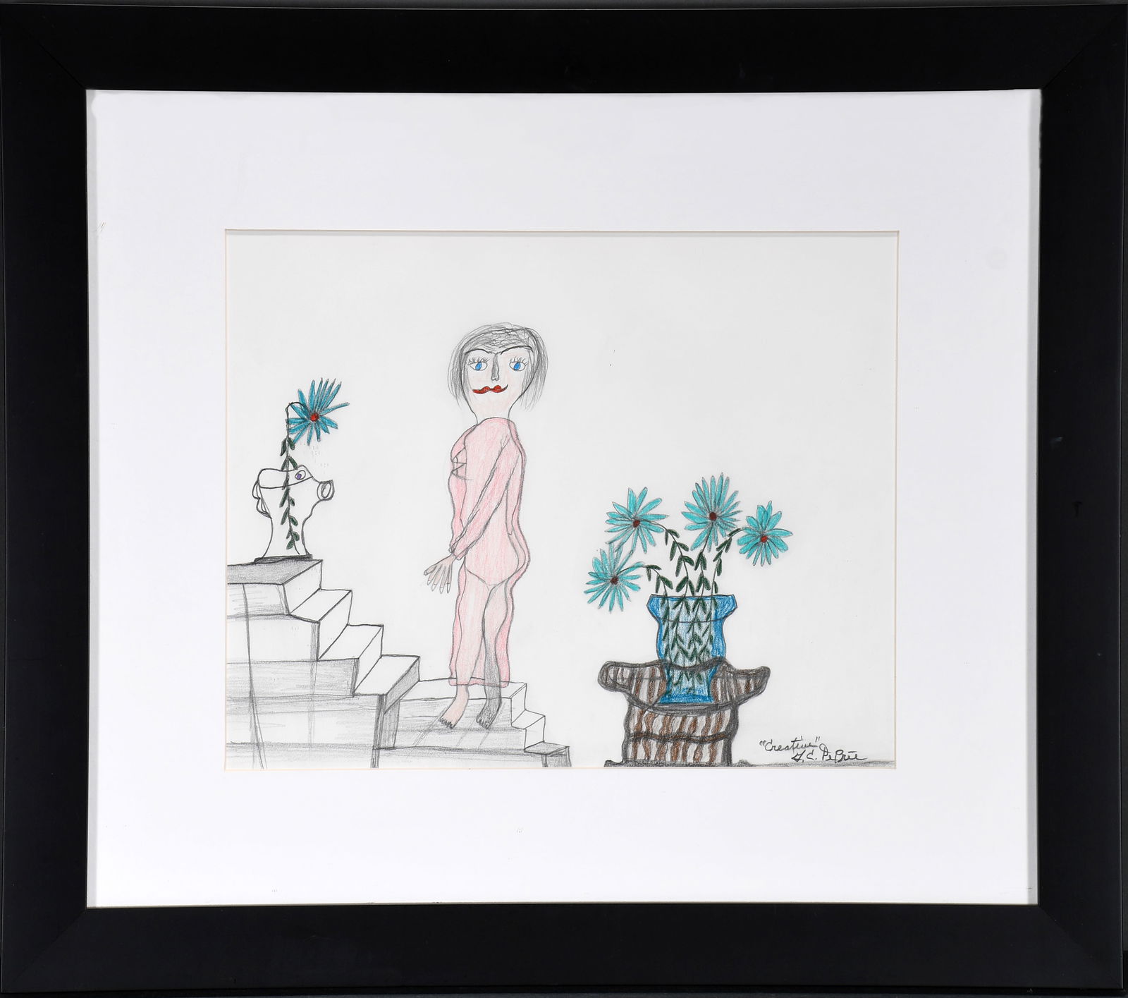 Creative G.C. DePrie. Lady On Steps. (1 of 3)