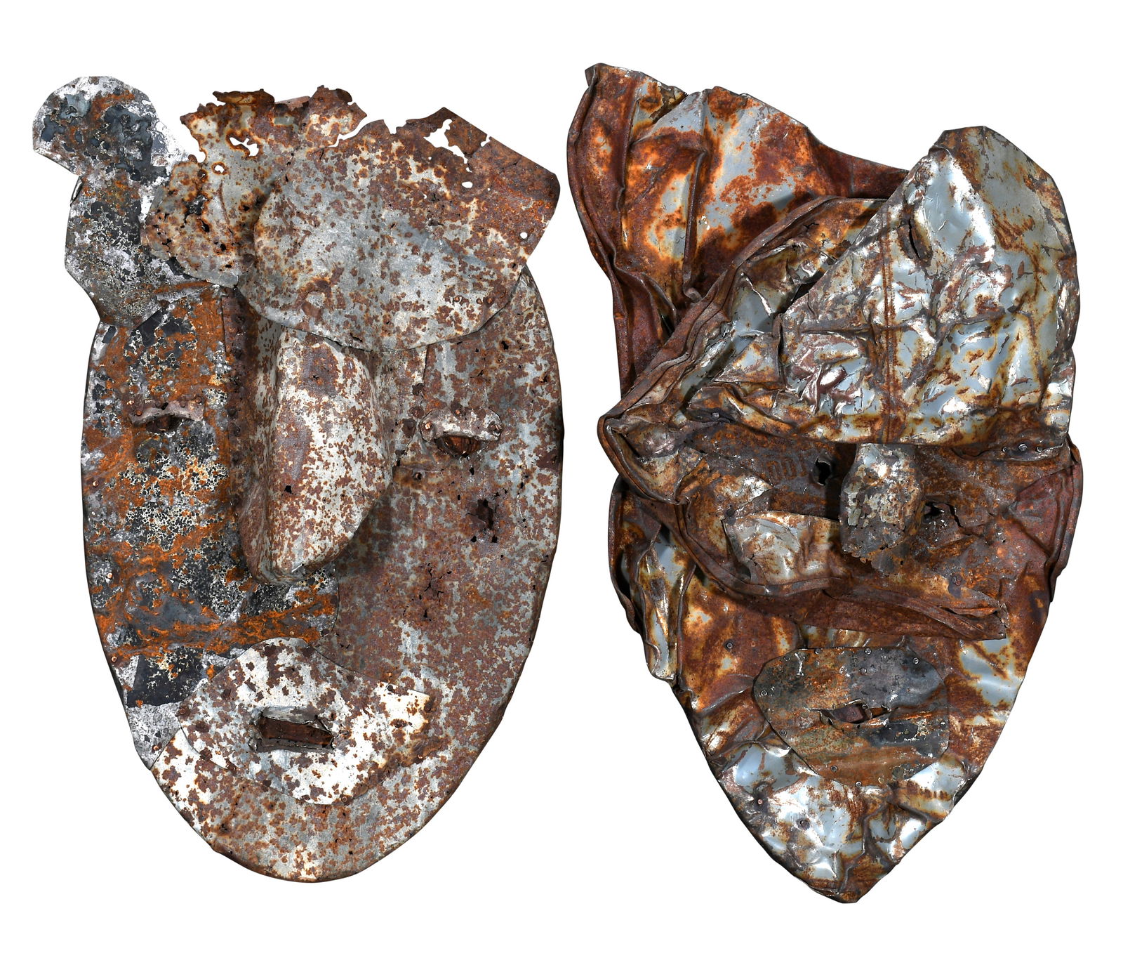 Jerry Coker. Two Metal Portraits. (1 of 3)