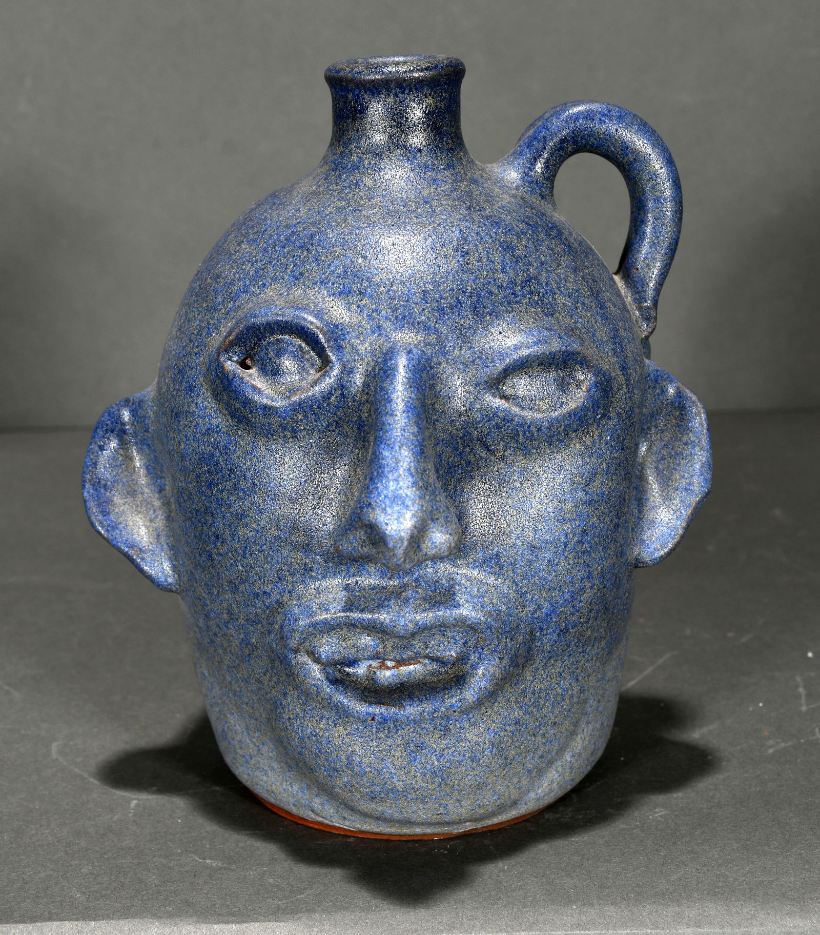 Kim Black.  Blue Face Jug. (1 of 3)