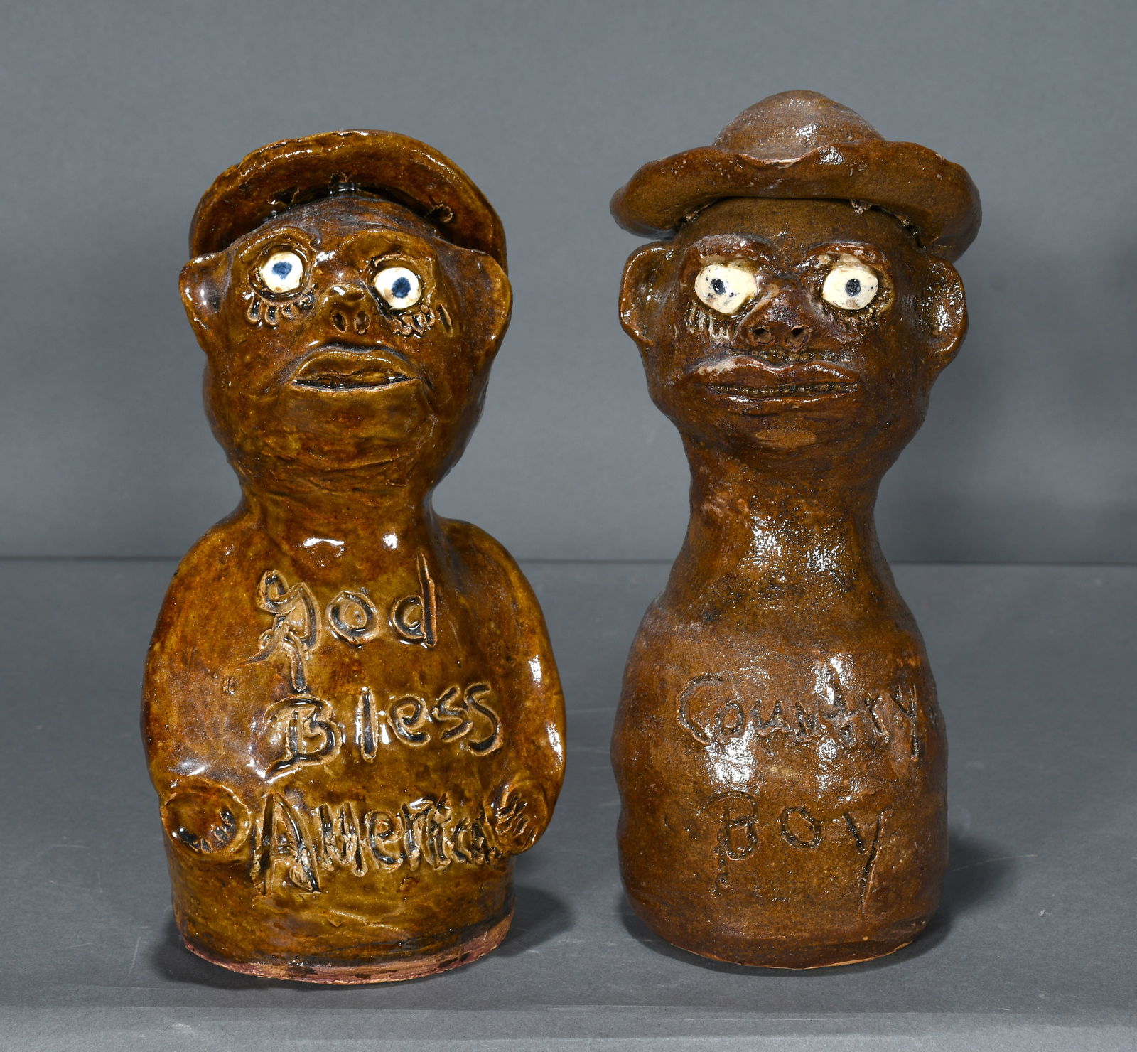 Marie Rogers.  Pair of Figures. (1 of 2)