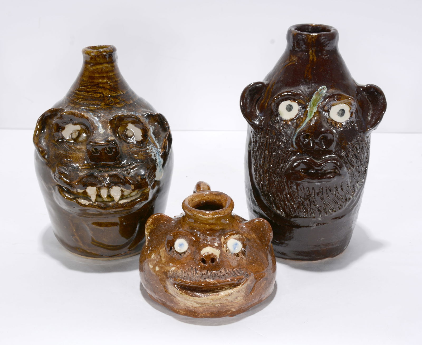 Marie Rogers Two Face Jugs. (1 of 2)