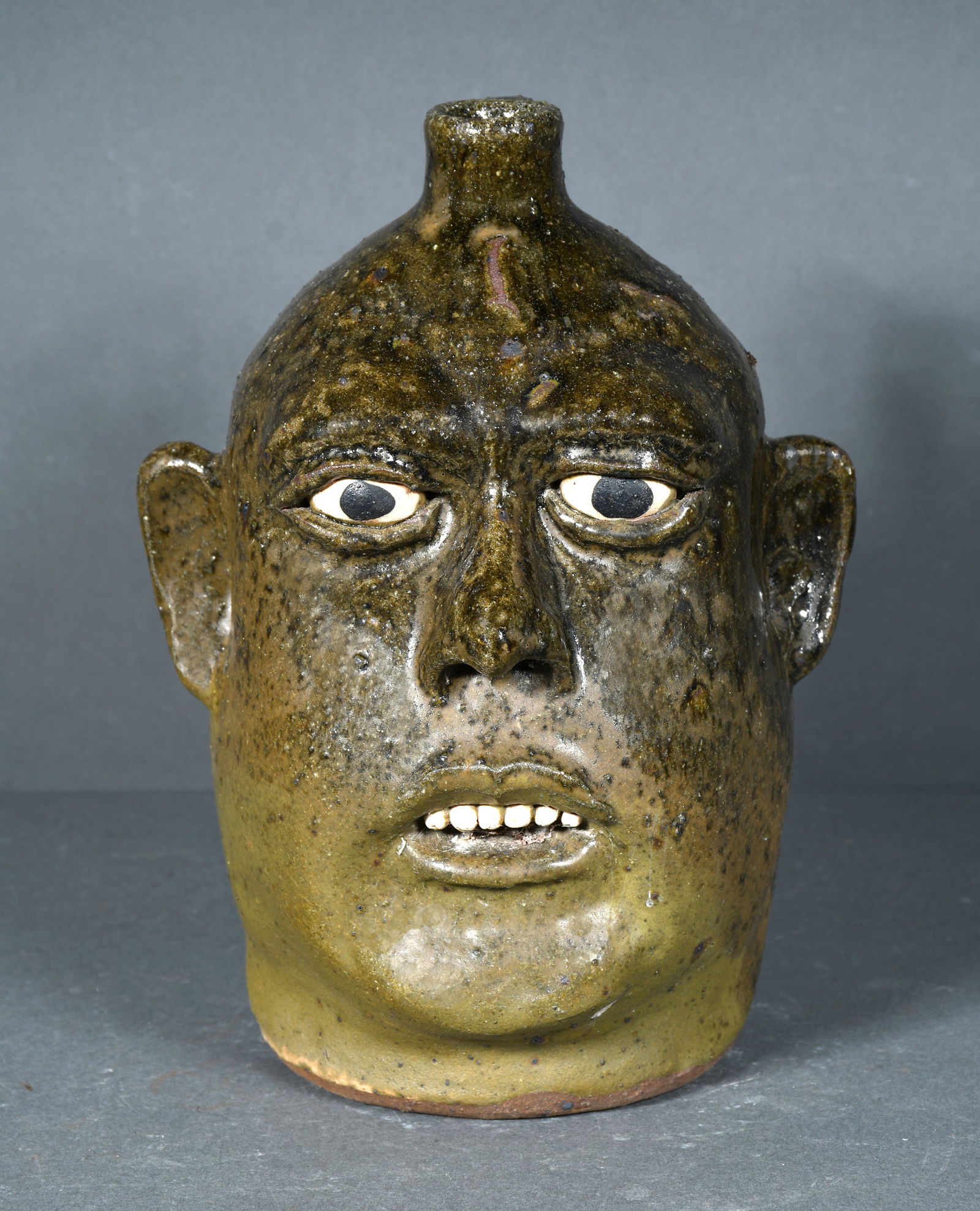 Lanier Meaders.  Face Jug. Signed. (1 of 9)