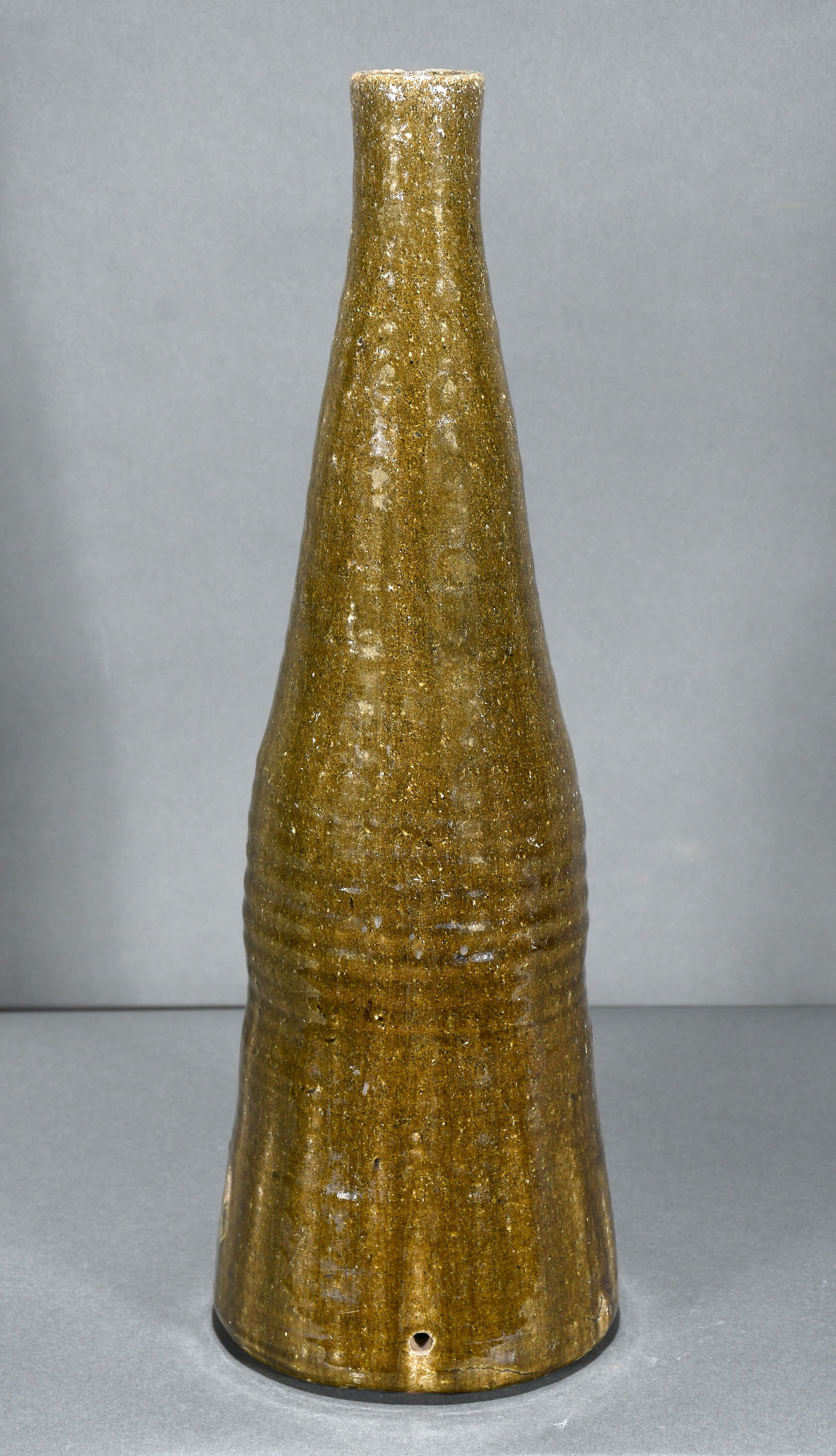 Lanier Meaders. Lamp Base.: Lanier Meaders. Lamp Base. c. early 1970's. Signed. Kiln shrinkage on the bottom, otherwise excellent condition. 19" h. $1,000-2,000. Ship: $85