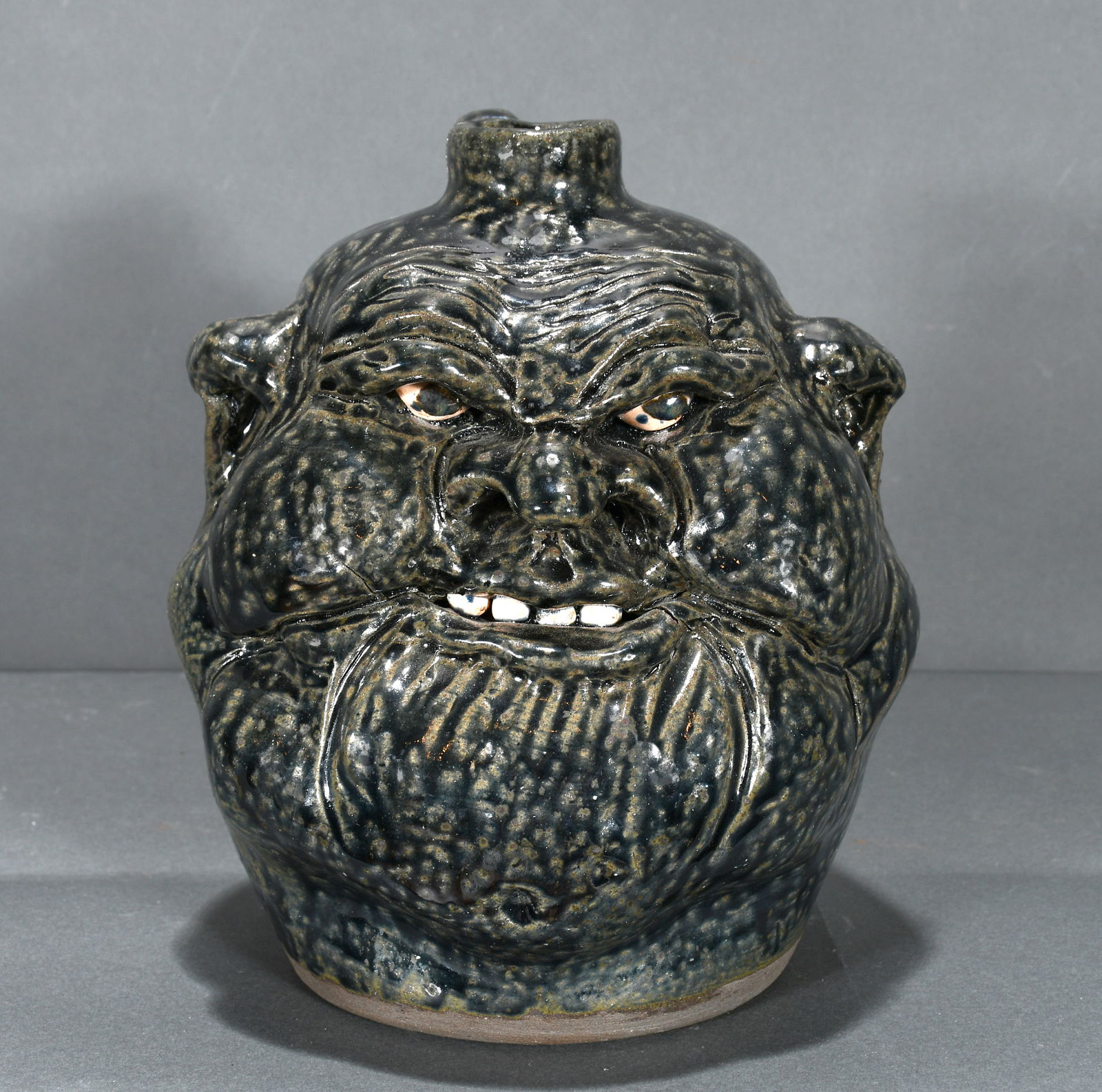 Clete Meaders, Jr.  Fat Face Jug. (1 of 4)