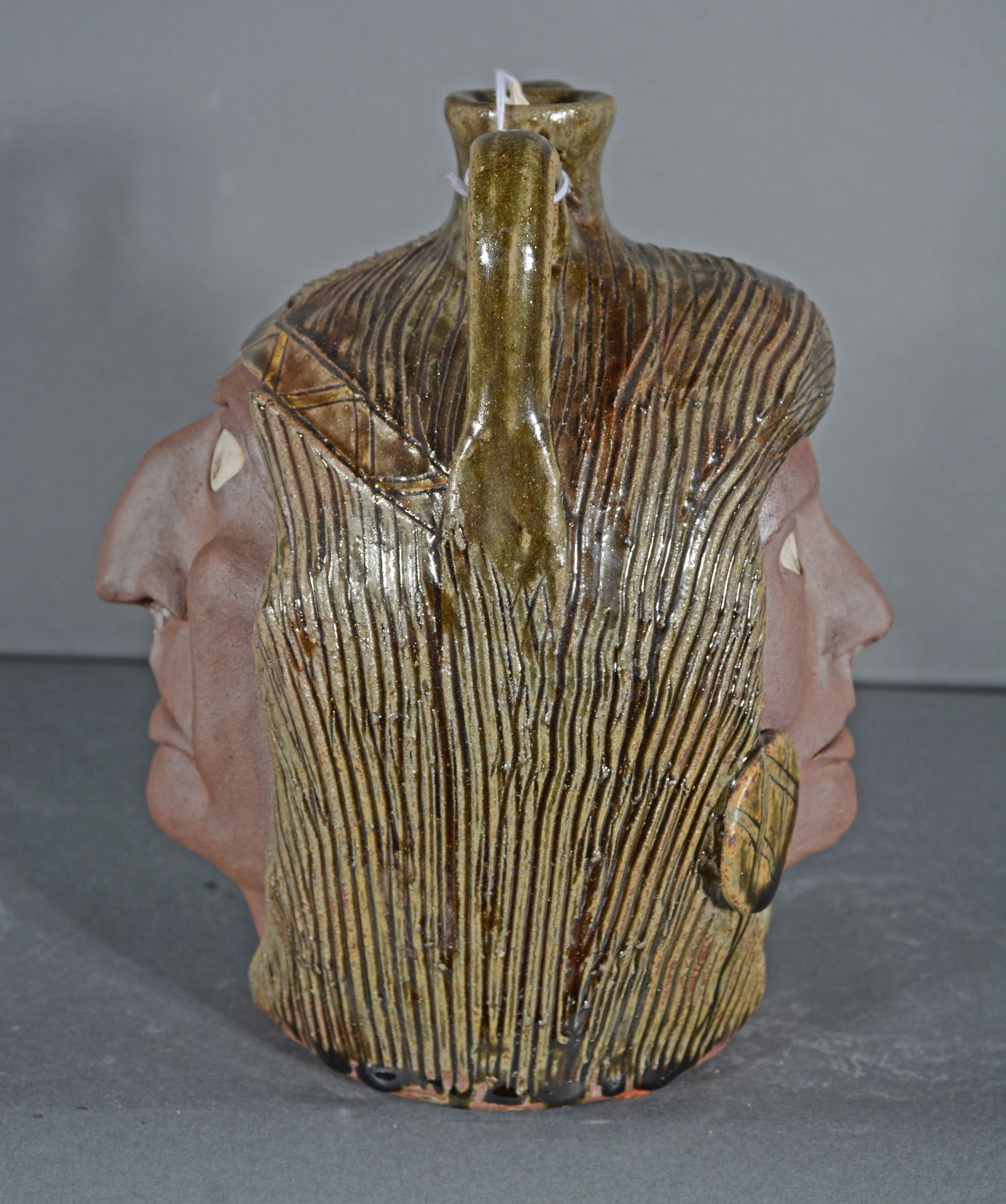 Michael & Melvin Crocker #23 Double Face Indian Prince & Princess Face Jug. (1 of 4)