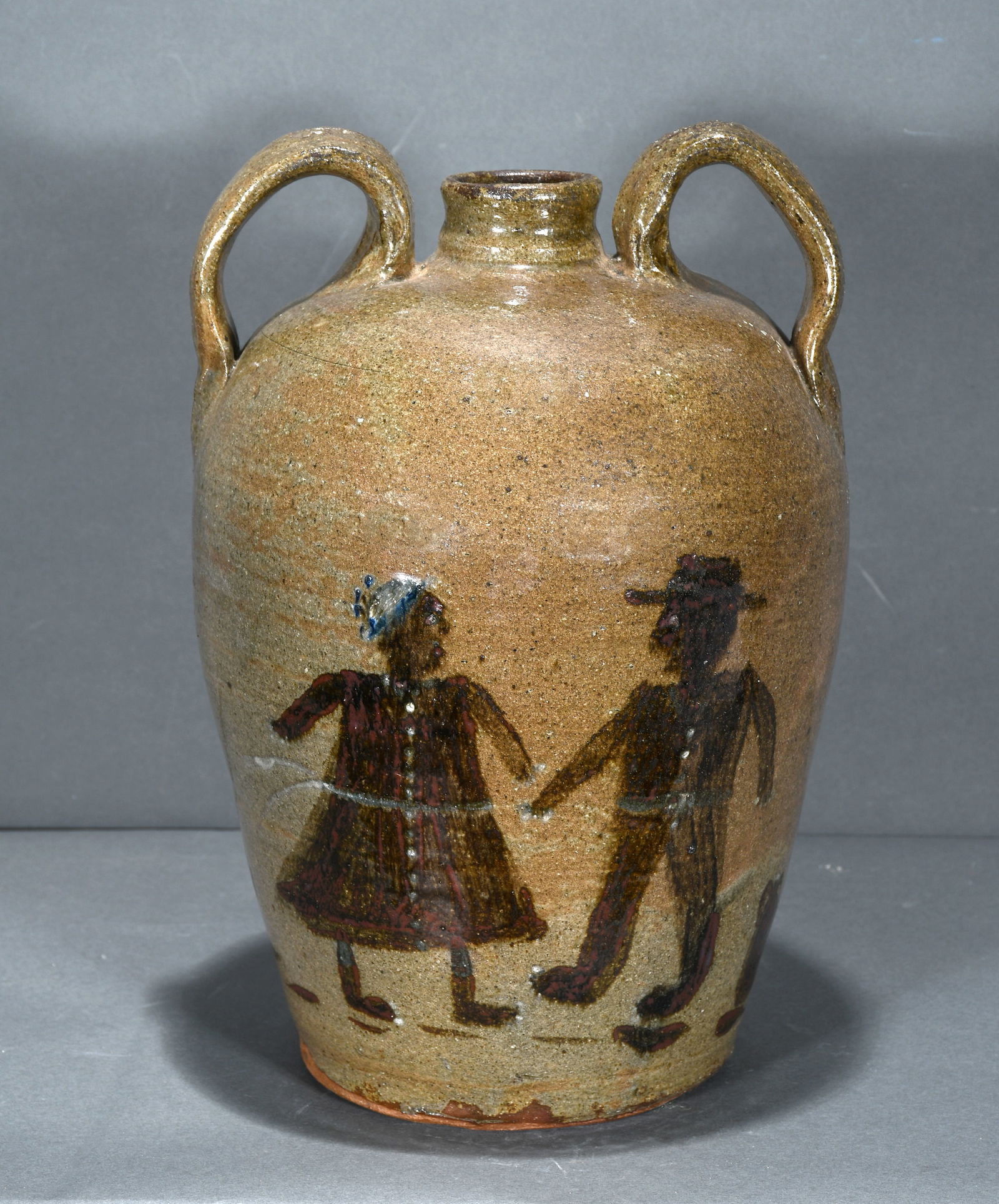 Chester Hewell.  Decorated with Working Farm Scene Jug. (1 of 4)