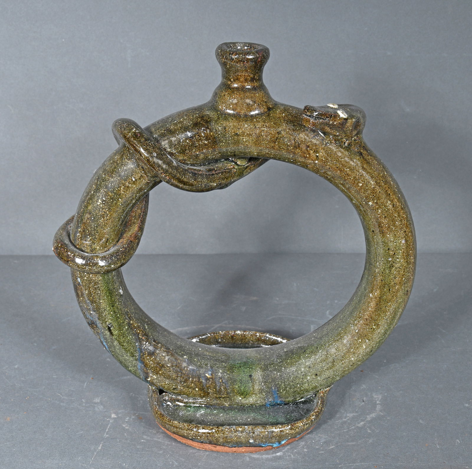 B.B. Craig.  Ring Jug with Snake and Base. (1 of 3)