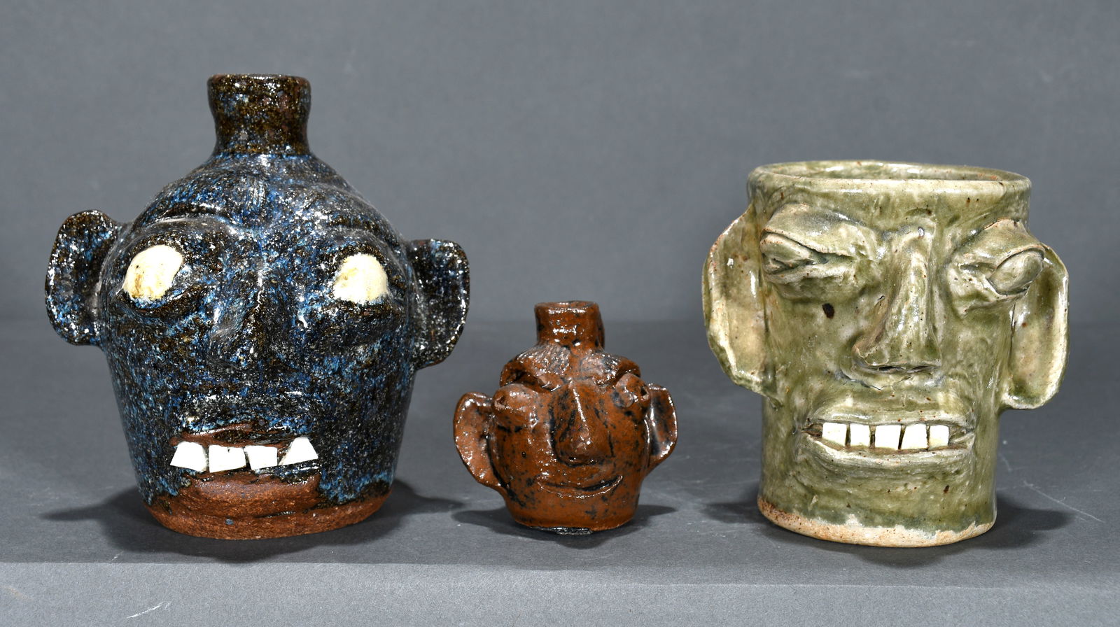 B.B. Craig.  Three Mini Face Jugs/Mug. (1 of 4)