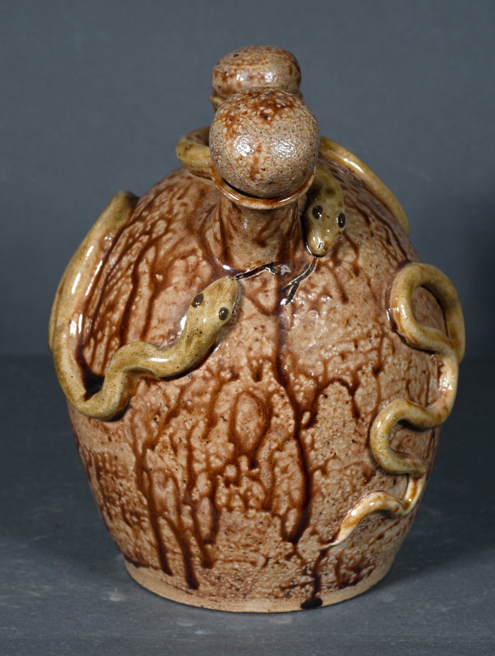 Billy Ray Hussey.  His and Her Snakes Jug. (1 of 5)