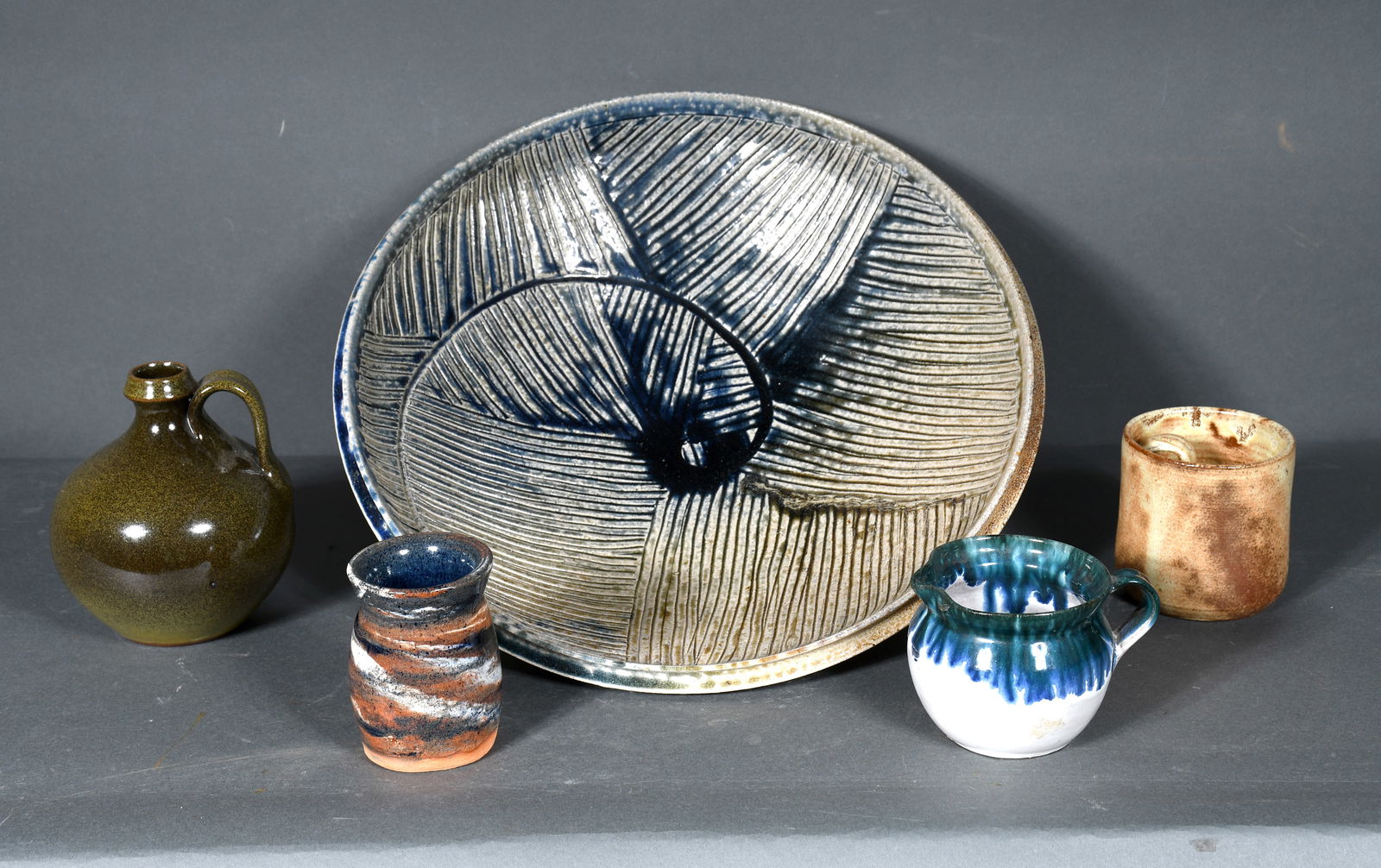 Ben Owens III, B.B. Craig, Cole, and Jug Town. Group Lot of Five Works. (1 of 2)