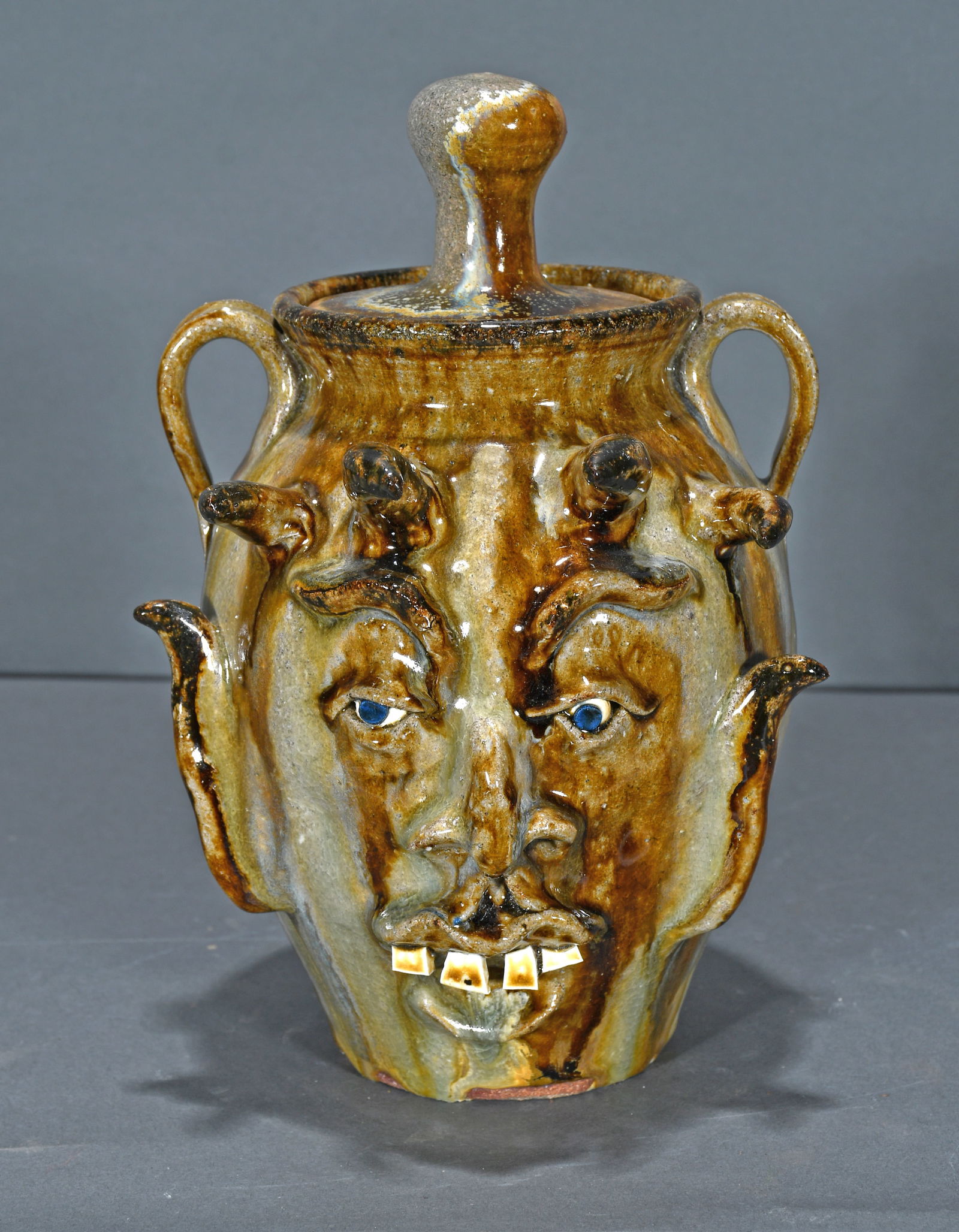 Michael Ball.  Devil Jug with Lid. (1 of 3)