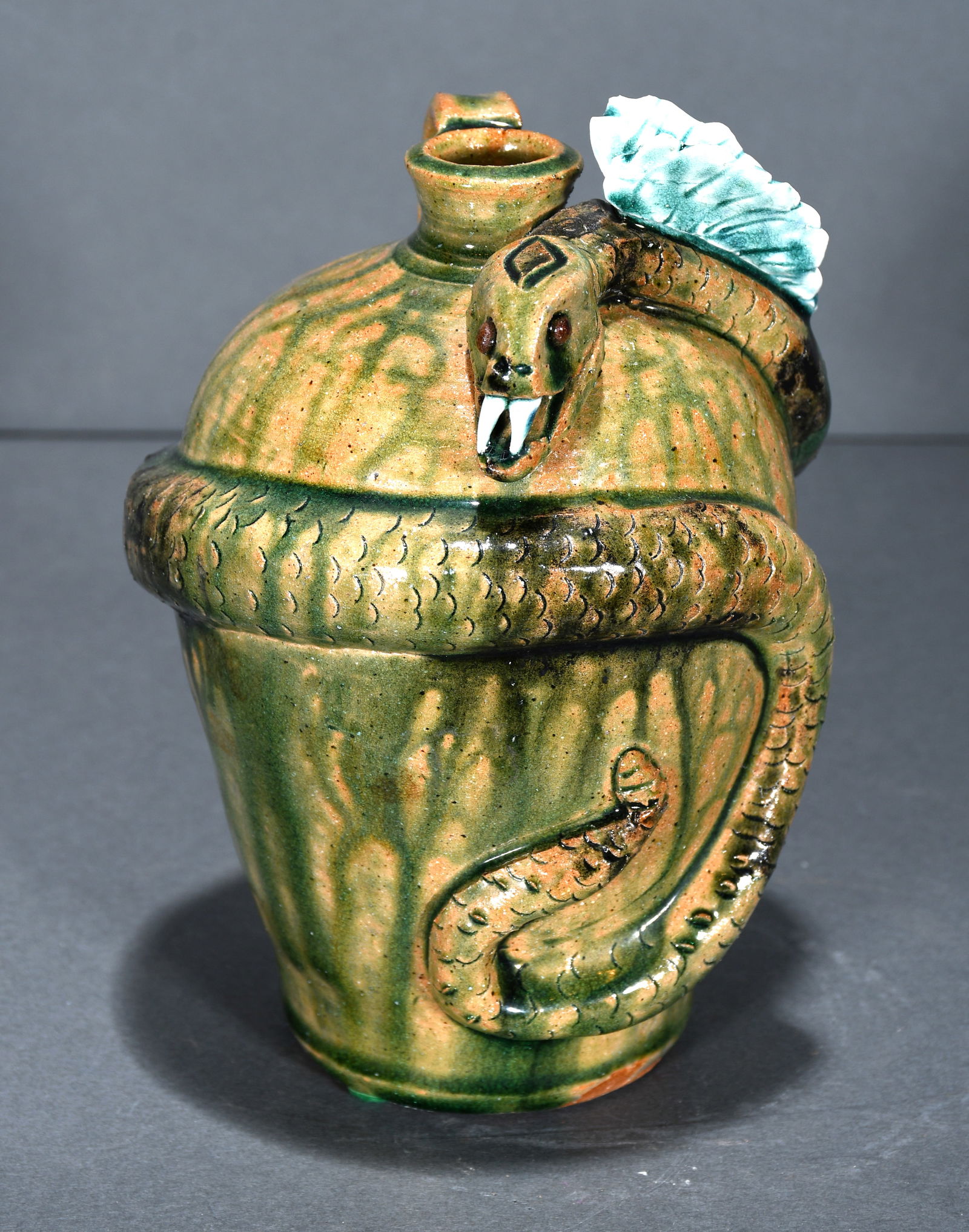 Albert Hodge.  Fantasy Snake Jug. (1 of 3)
