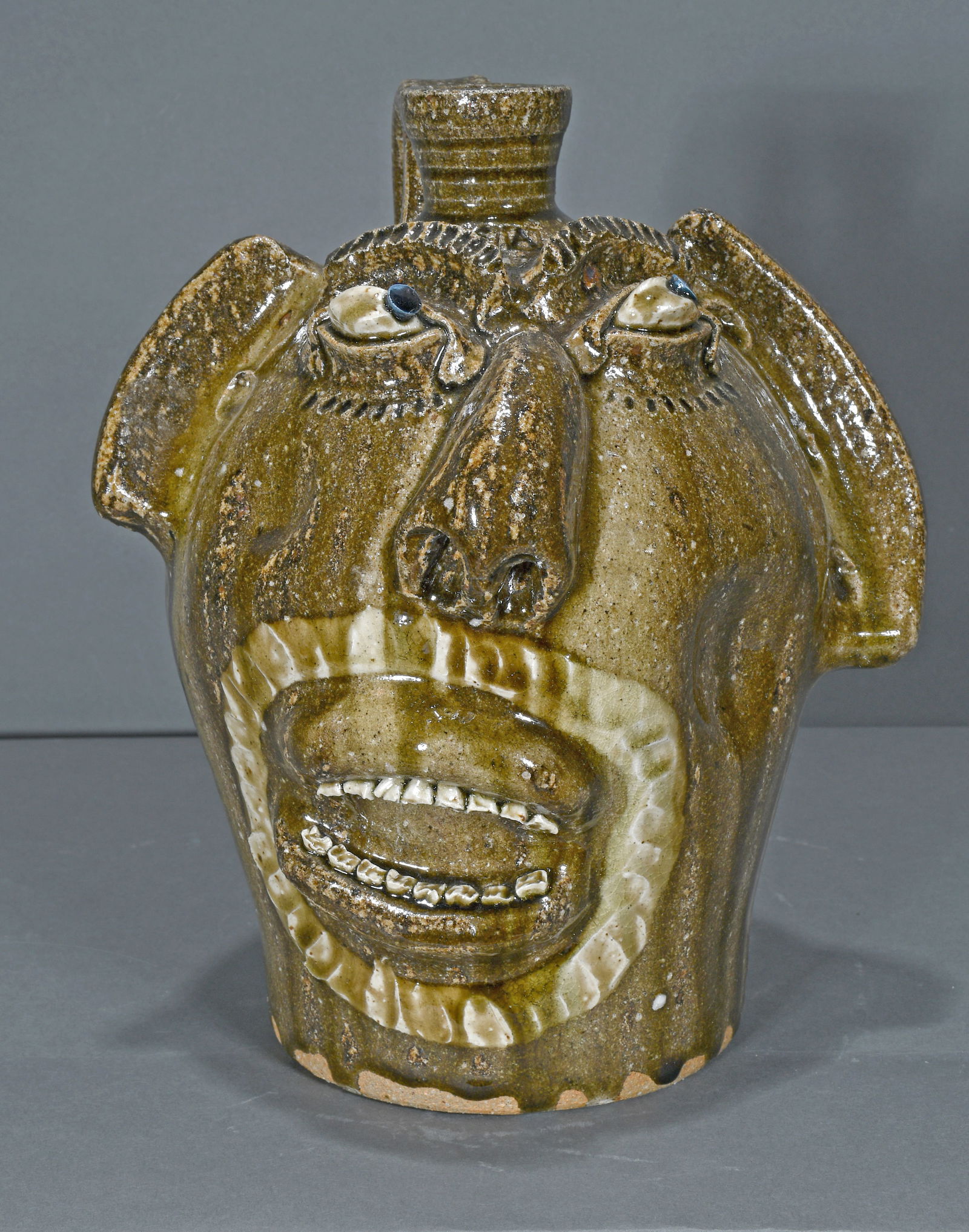 Steve Abee.   Face with Kaolin Goatee. (1 of 4)