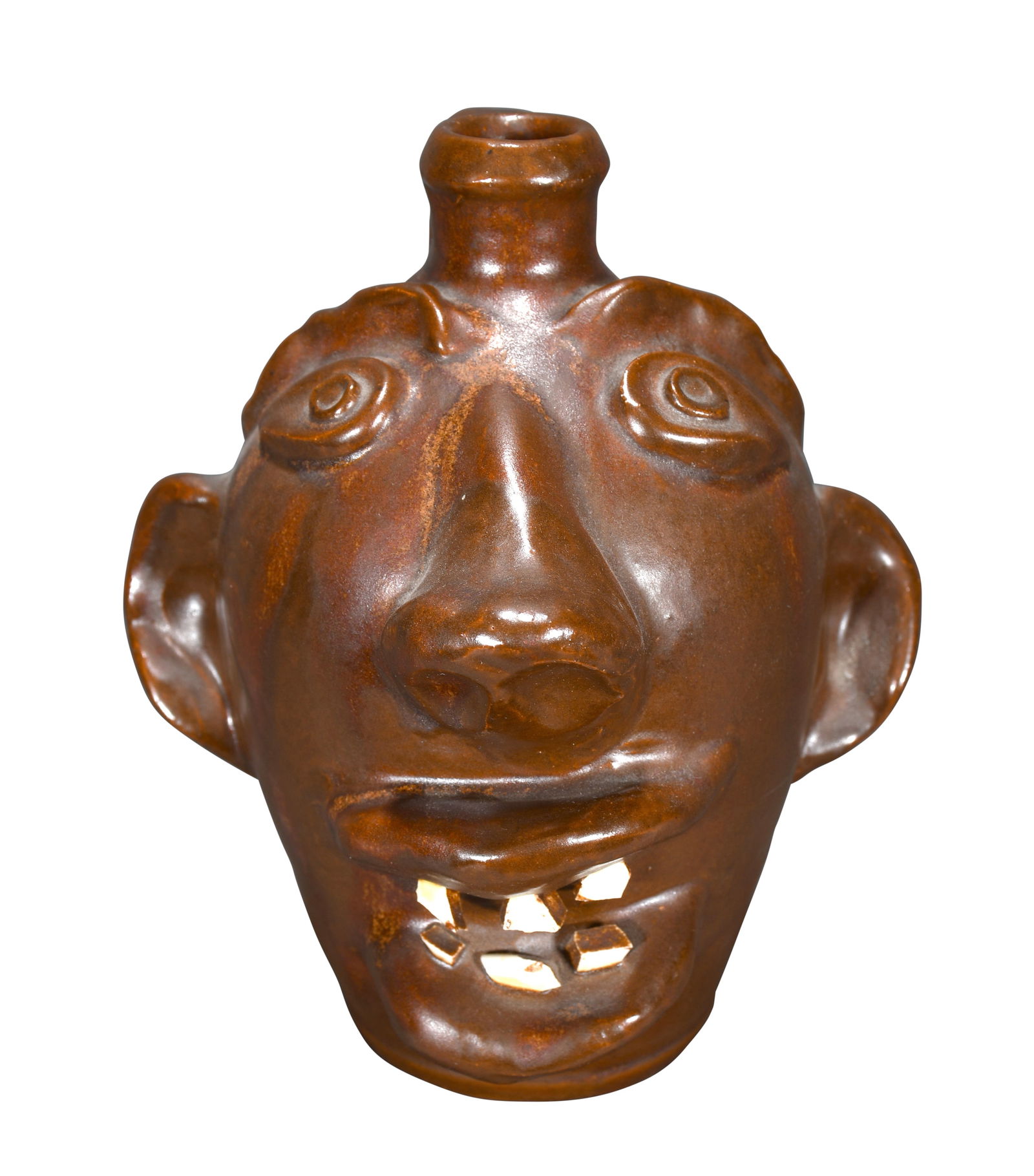 Seagrove.  Voodoo Face Jug. (1 of 3)