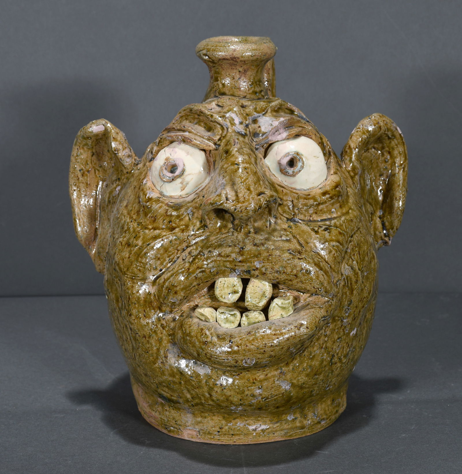 William Flowers.  Face Jug. (1 of 2)
