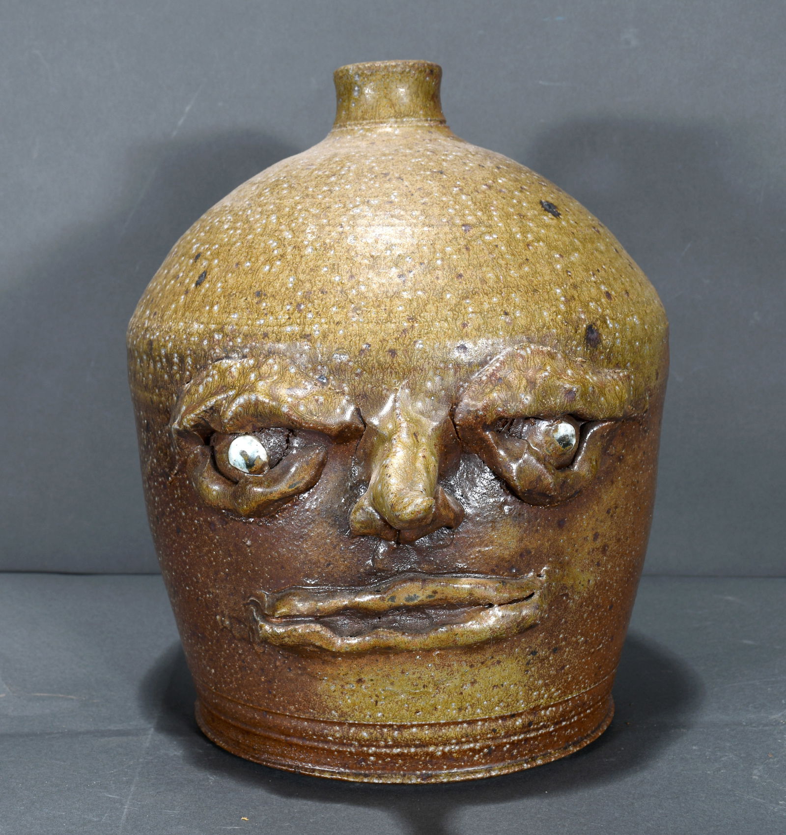 James Delliar (sp?).  Large Hook Nose Face Jug. (1 of 4)