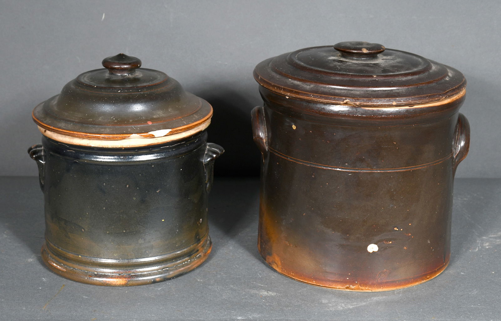 Anonymous. Group of Two Bean Pots. (1 of 2)