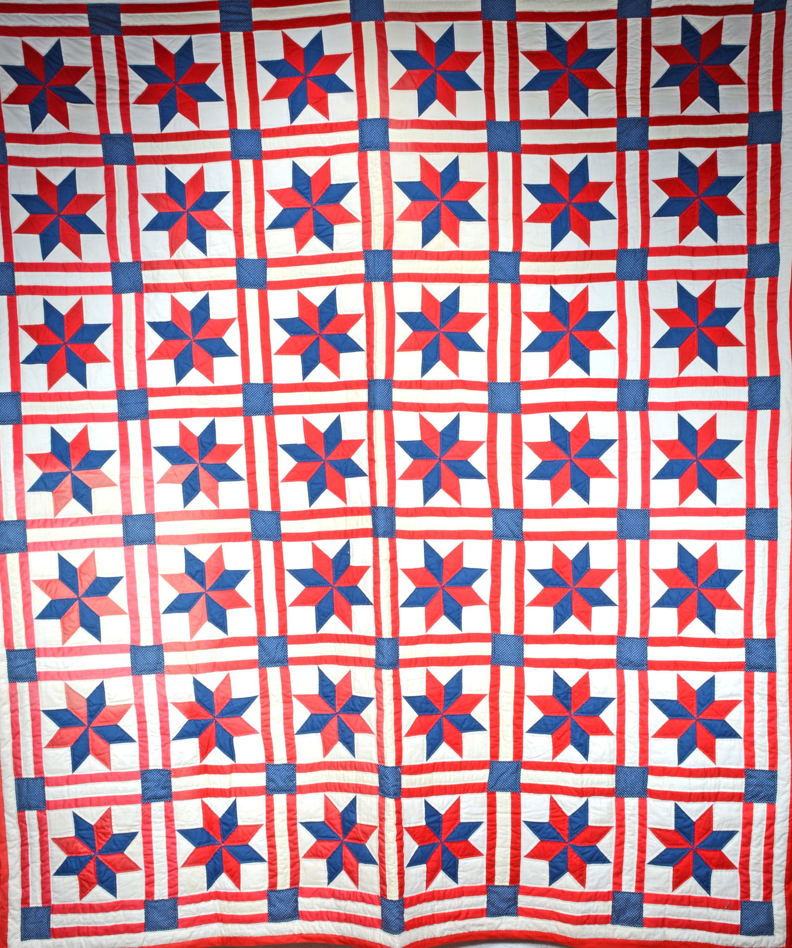 Mountain Lady Near Big Canoe, GA.   1976 - Bicentennial USA Commemorative Cotton Quilt. (1 of 4)