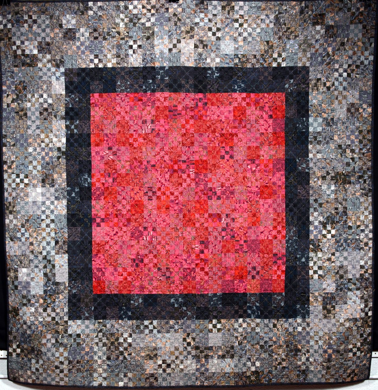 Anonymous.   Postage Stamp Wall Quilt. (1 of 4)