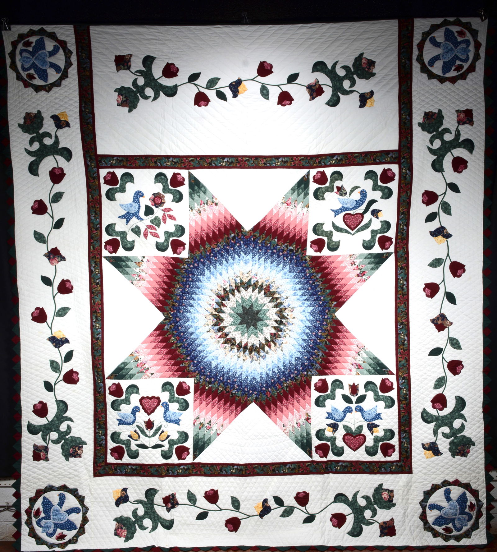 ESS. Pennsylvania Dutch Star and Tulips. (1 of 5)