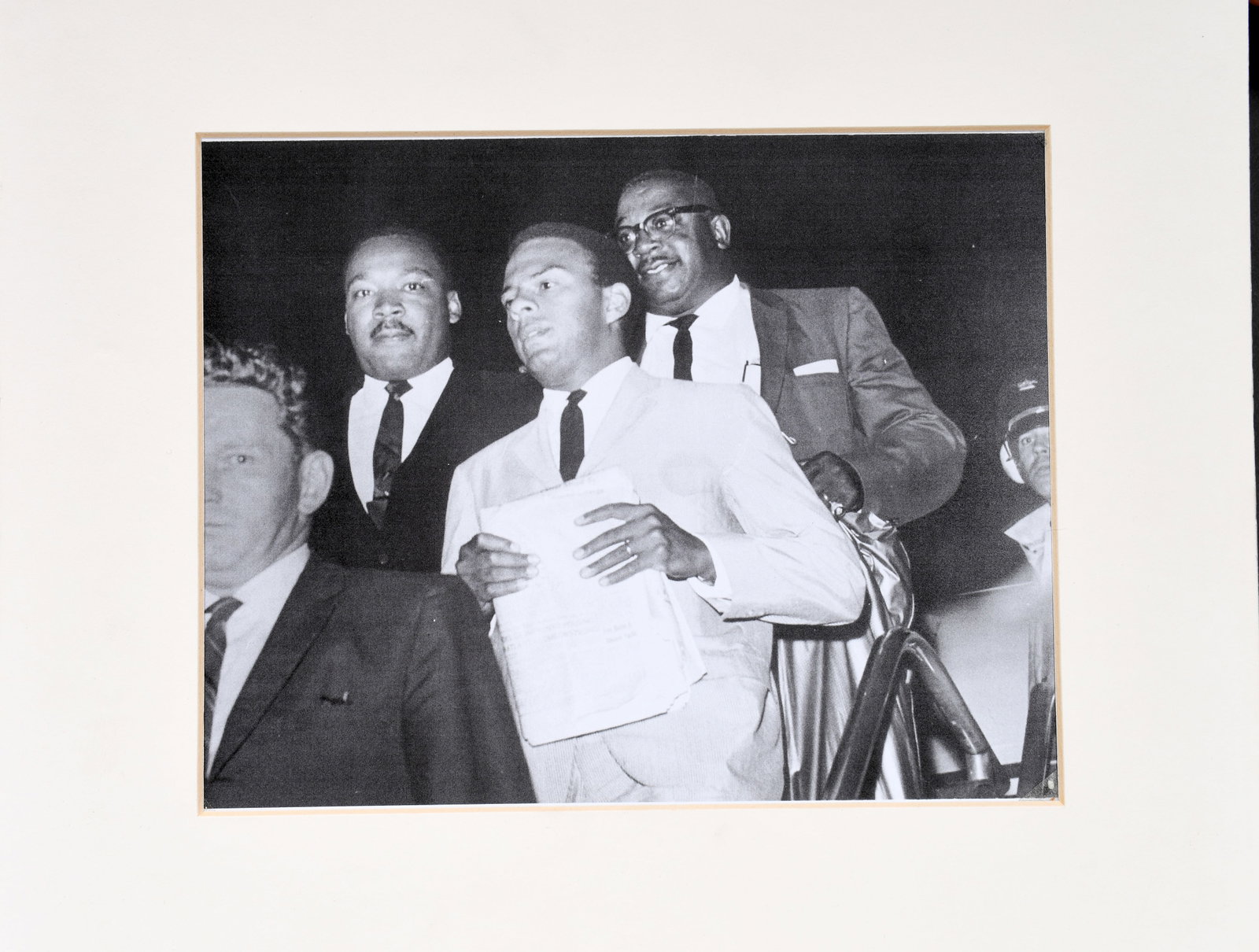 Jack T. Franklin. 32 Photographs; Civil Rights Photographs, Girard College and photographs of MLK.: Jack T. Franklin. Group of Thirty Two Photographs; Sixteen Civil Rights Photographs, Girard College and Sixteen photographs of MLK. c. 1960's. Excellent condition. Average framed size is 13" w x 11" h