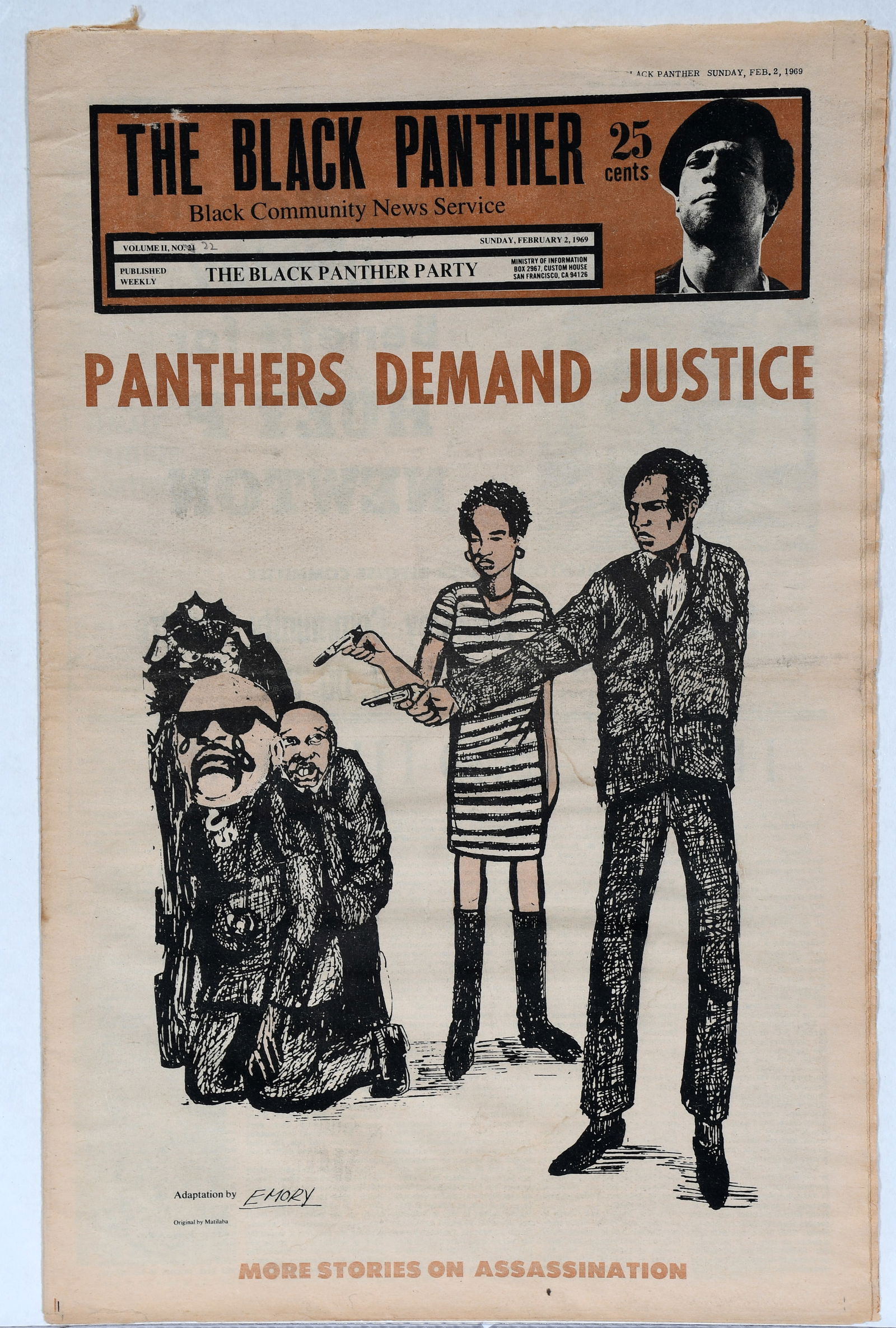 The Black Panther Intercommunal News Service. Vol. Ii. No. 21. Panthers ...