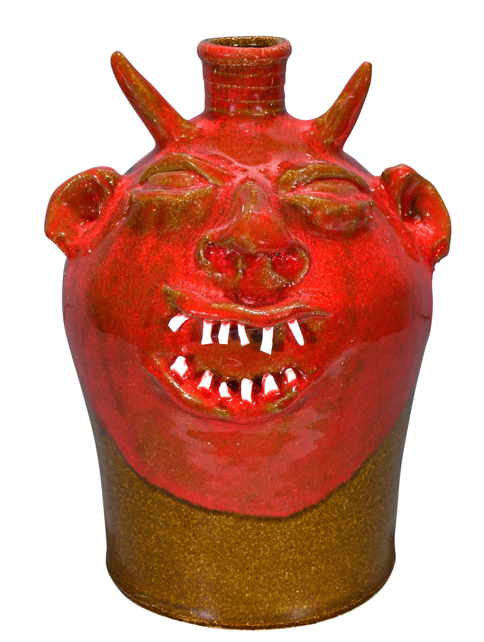 Marvin Bailey. Red Face Devil Jug. (1 of 4)