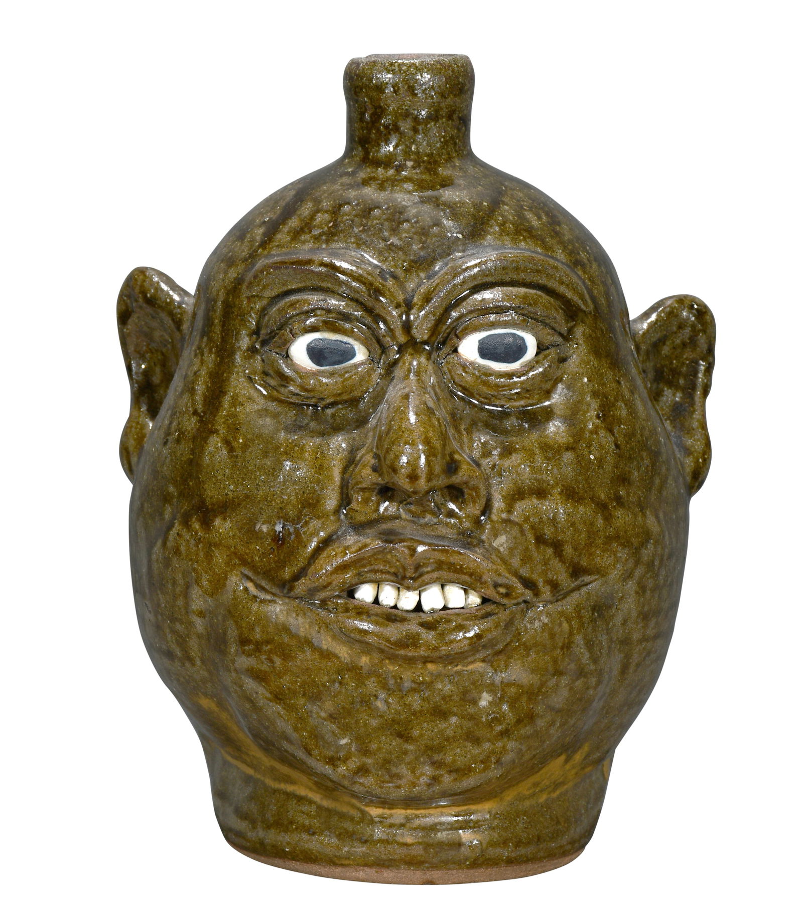 Lanier Meaders. Joker Smiling Face Jug. (1 of 6)