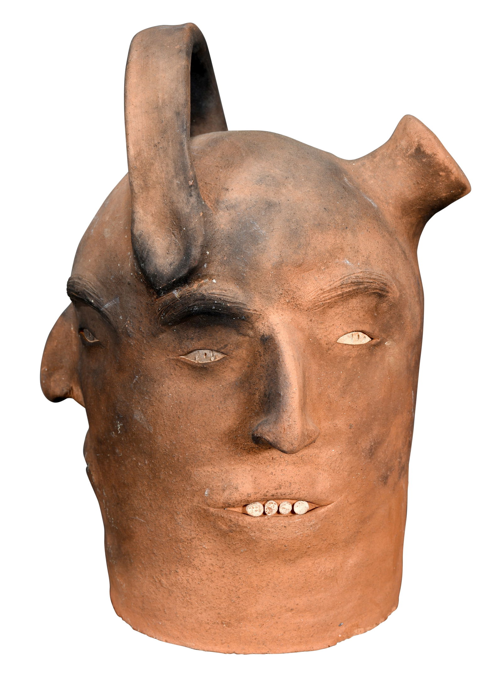 Clint Alderman. #1 Three Face Monkey Spout Jug. (1 of 5)