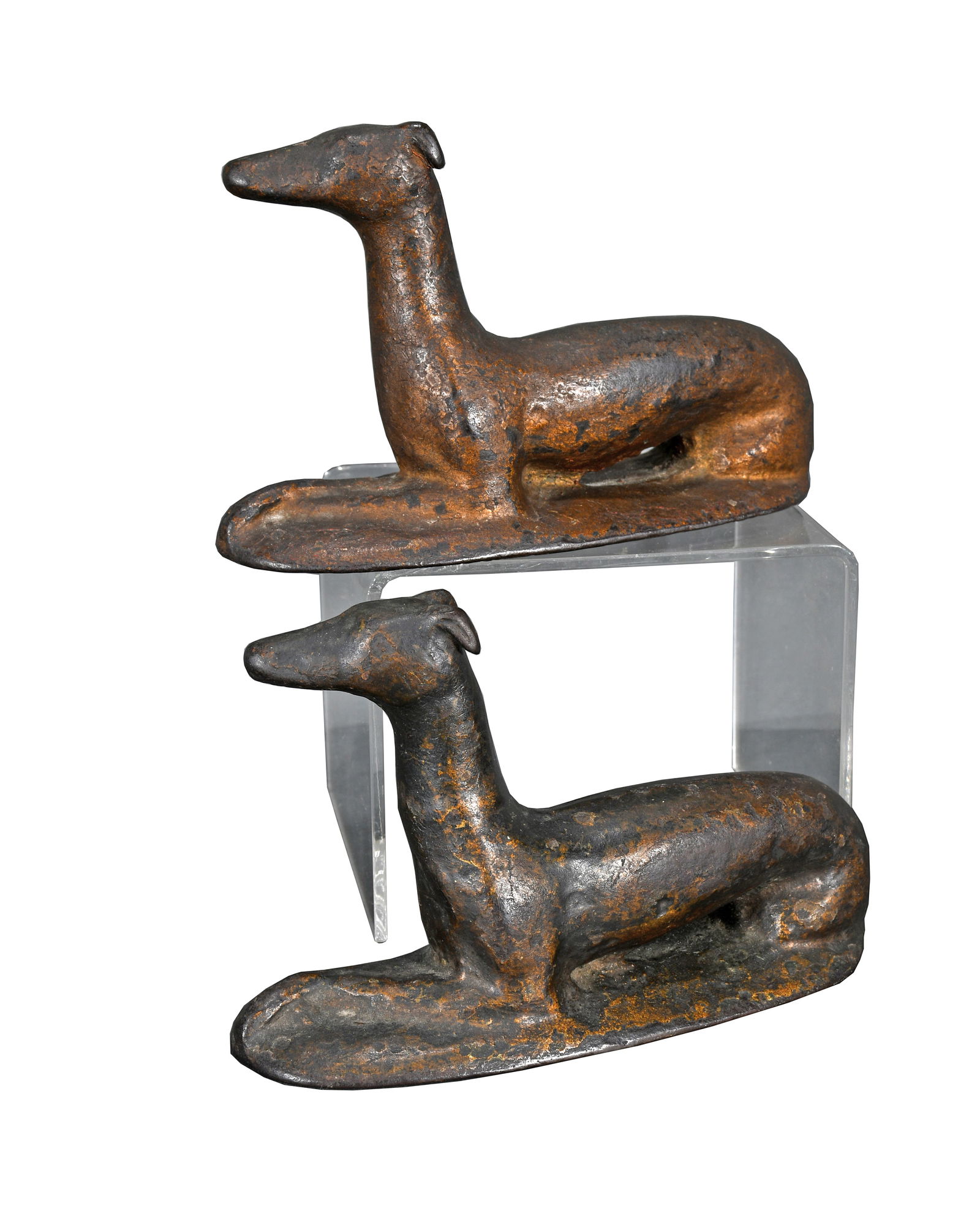 Henry Church. Pair of Iron Dogs. (1 of 8)