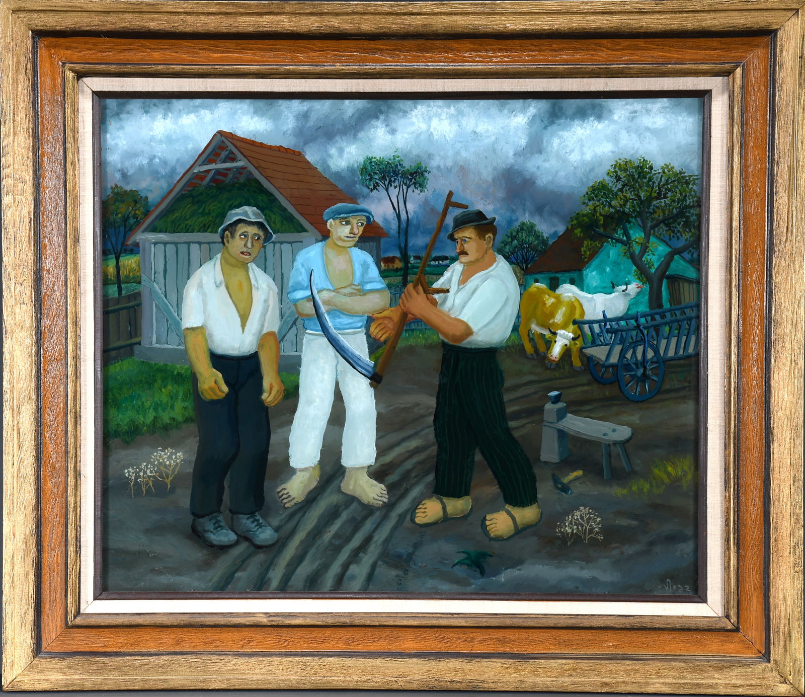 Franjo Mraz. Three Farmers and Cattle. (1 of 5)