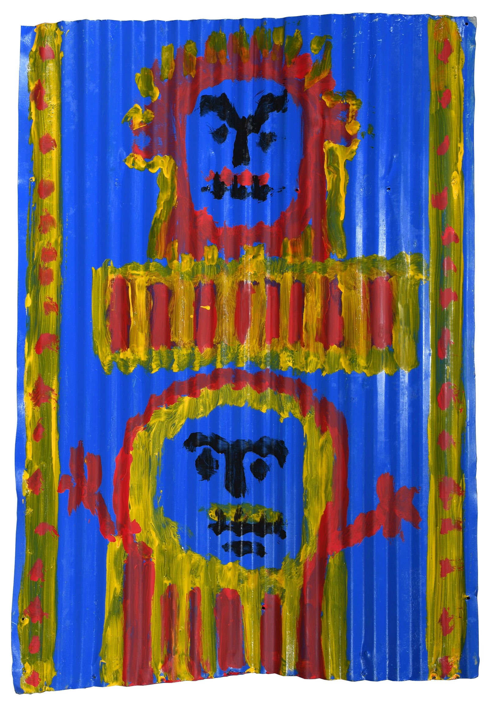 Mary T. Smith. Red and Yellow Figure Totem. (1 of 8)