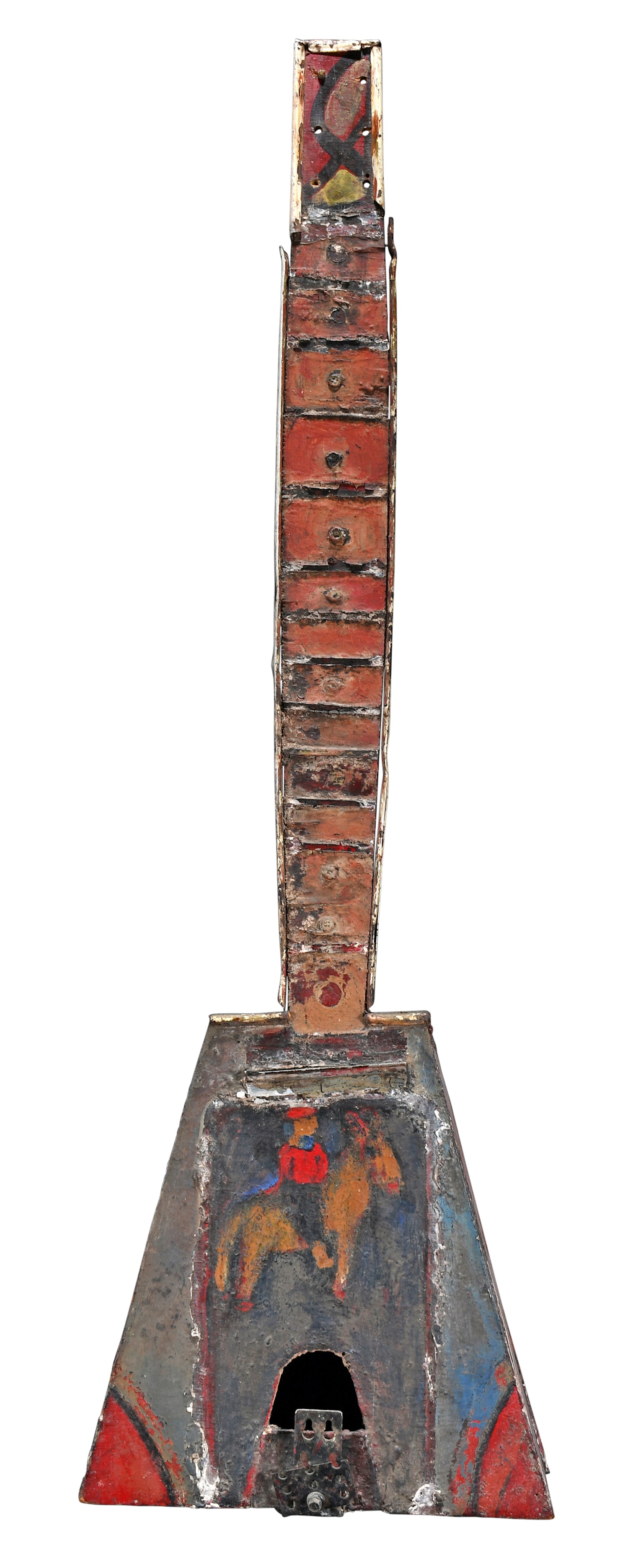 Jimmy Lee Sudduth. Homemade Folk Art Guitar. (1 of 5)