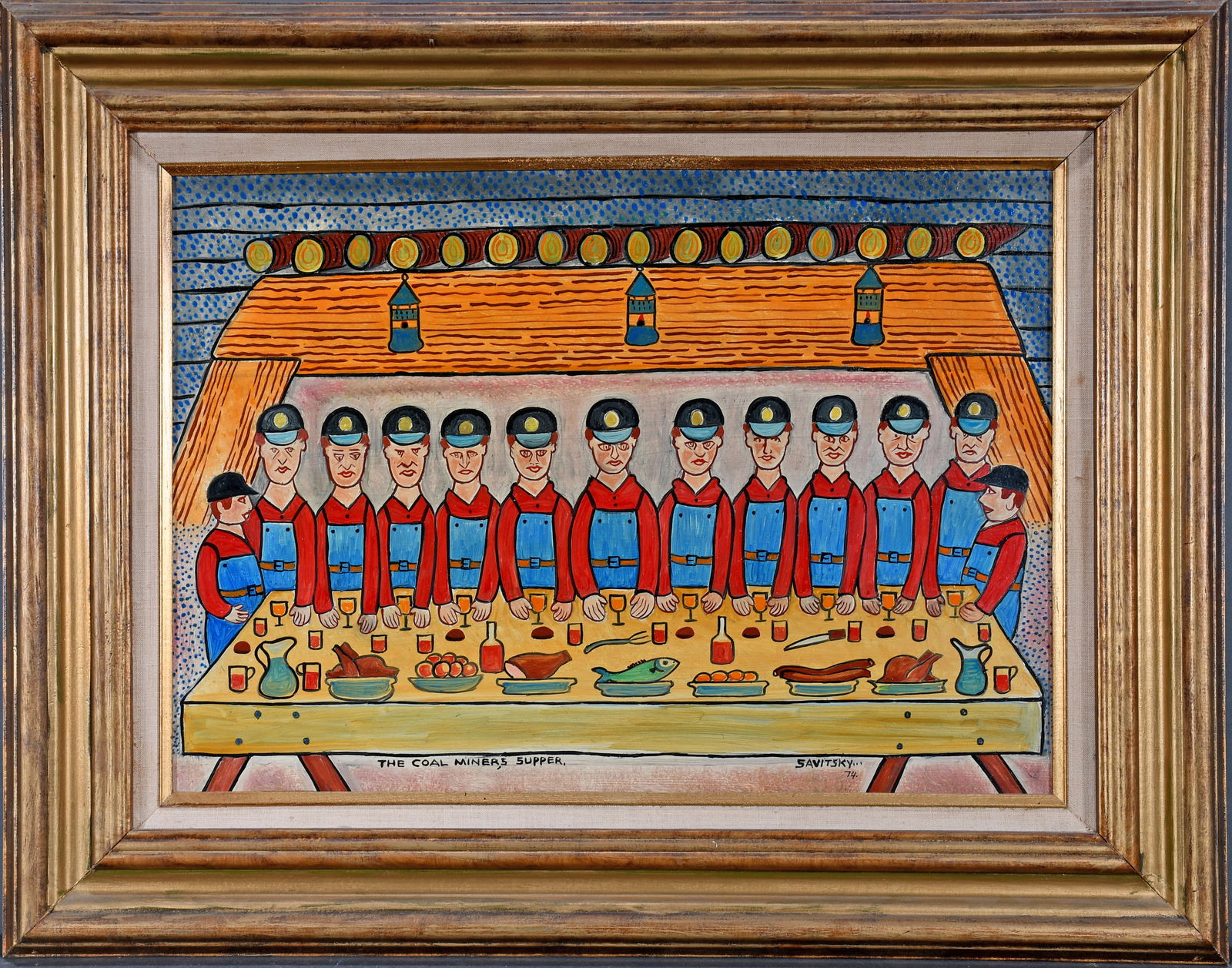 Jack Savitsky. The Coal Miner's Supper. (1 of 7)