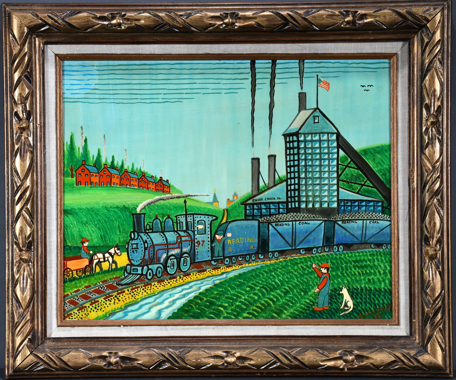 Jack Savitsky. Reading Coal Train. (1 of 4)