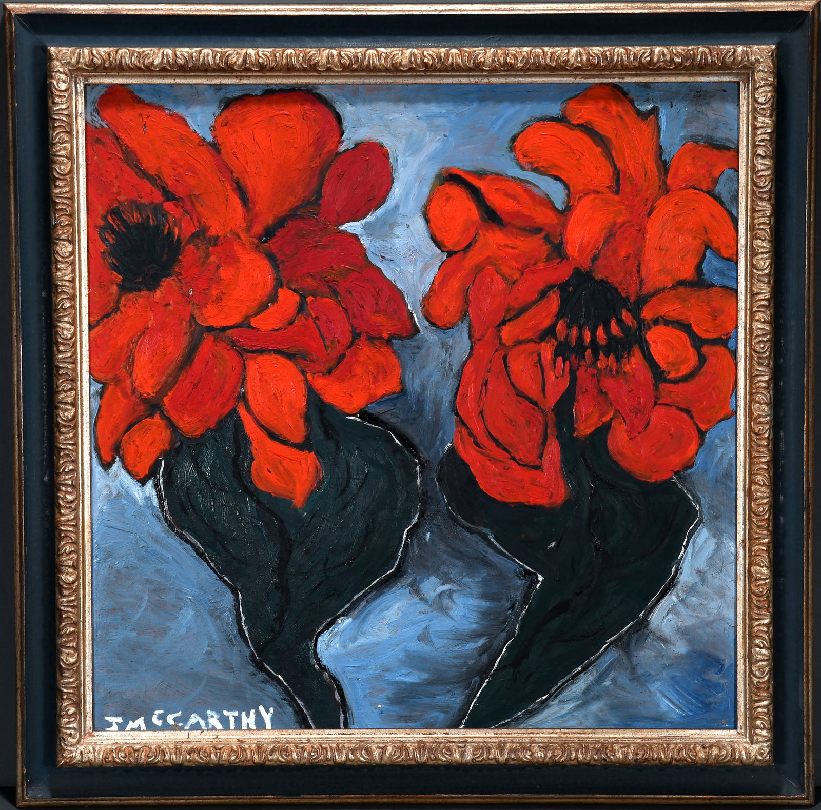 Justin McCarthy. Two Red Cactus Flowers. (1 of 5)