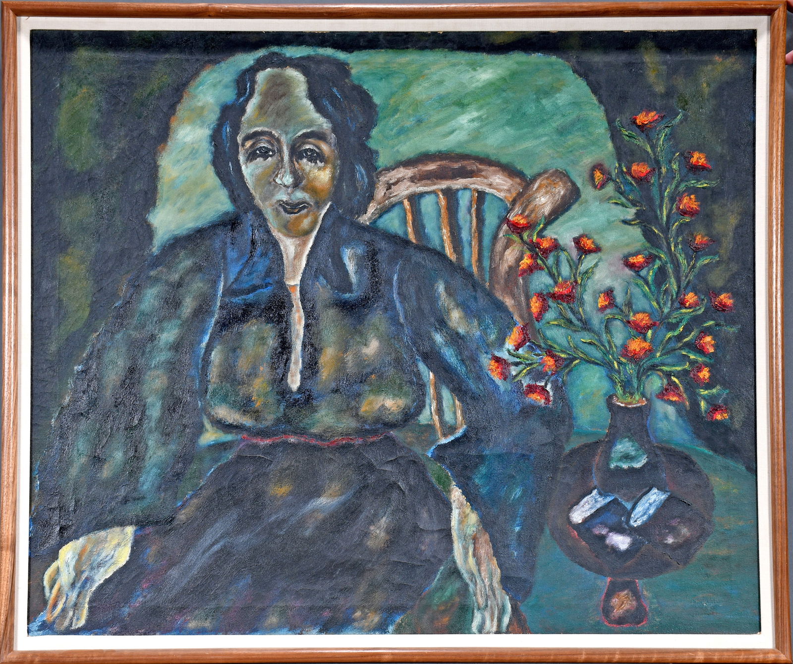 Abraham Levin. Woman With Vase Of Flowers. (1 of 8)