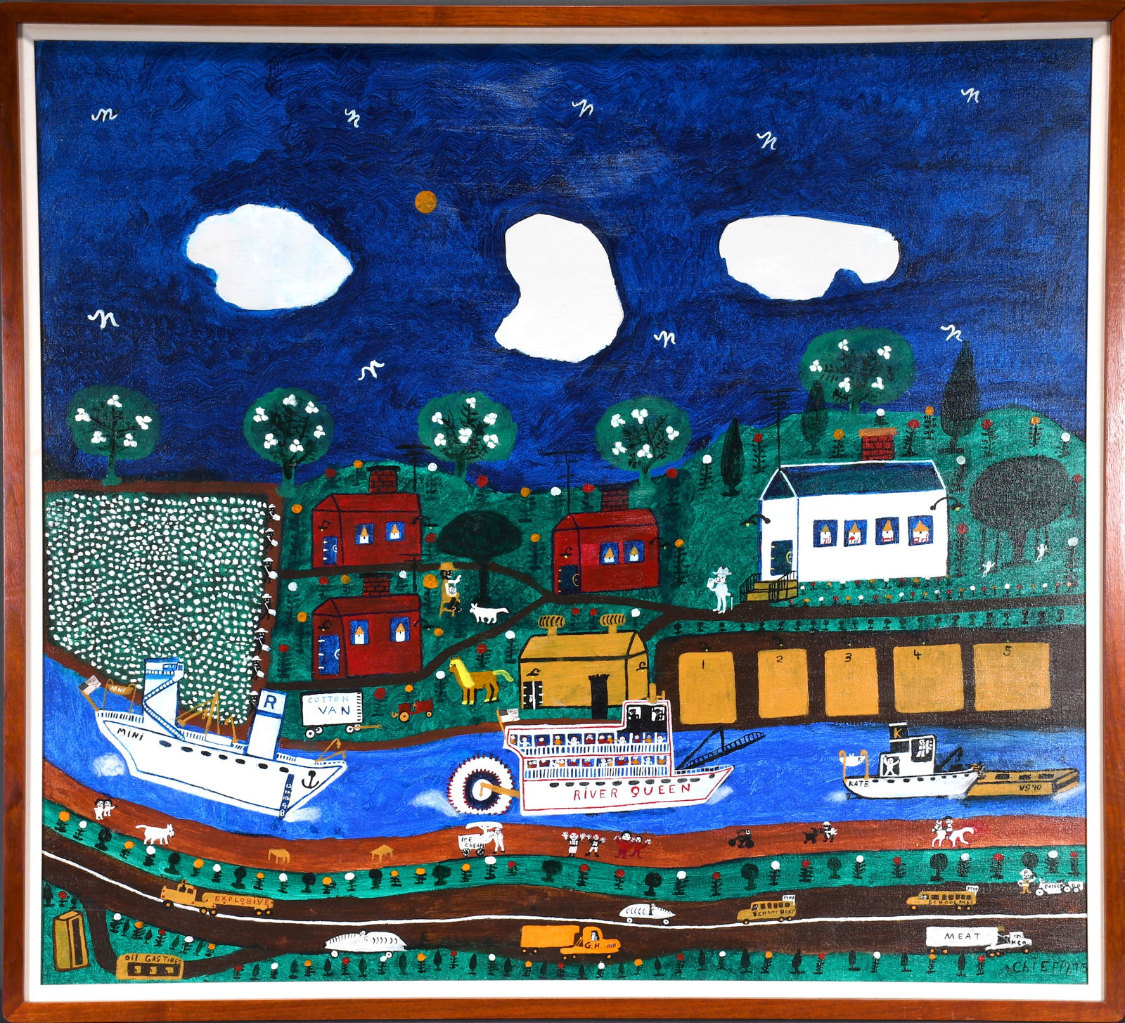 Chief Wiley. Mississippi Rolling Through Downtown New Orleans. (1 of 10)