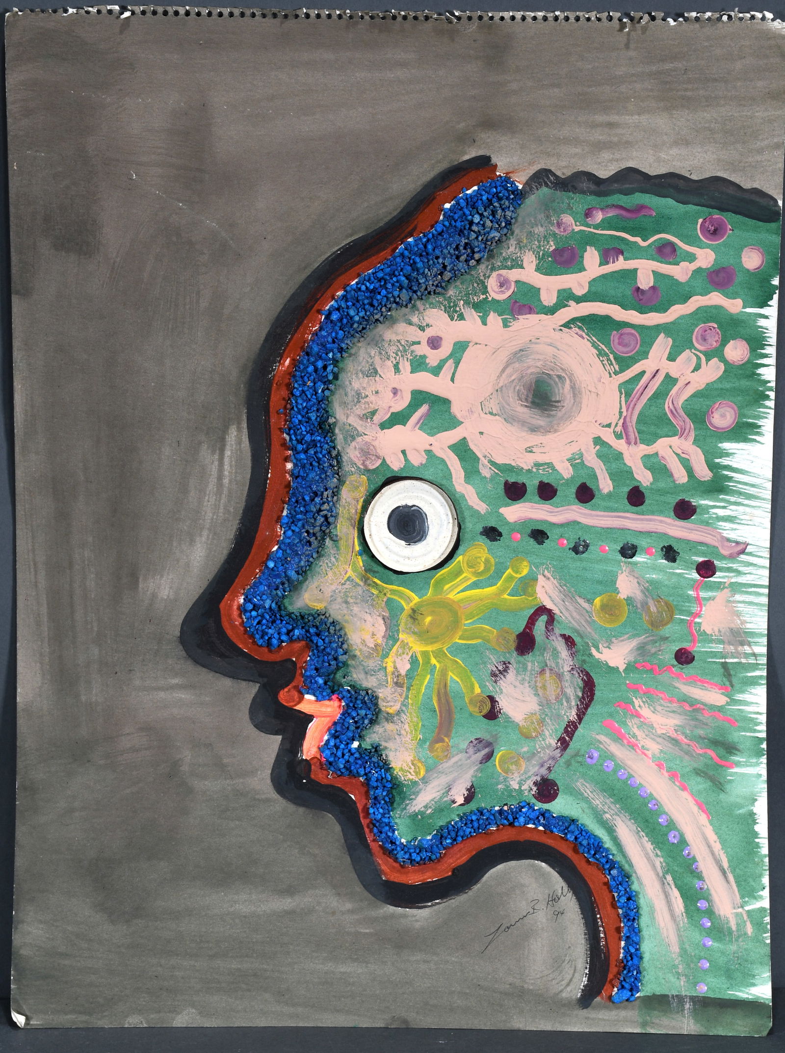 Lonnie Holley. Profile Face Abstract. (1 of 3)