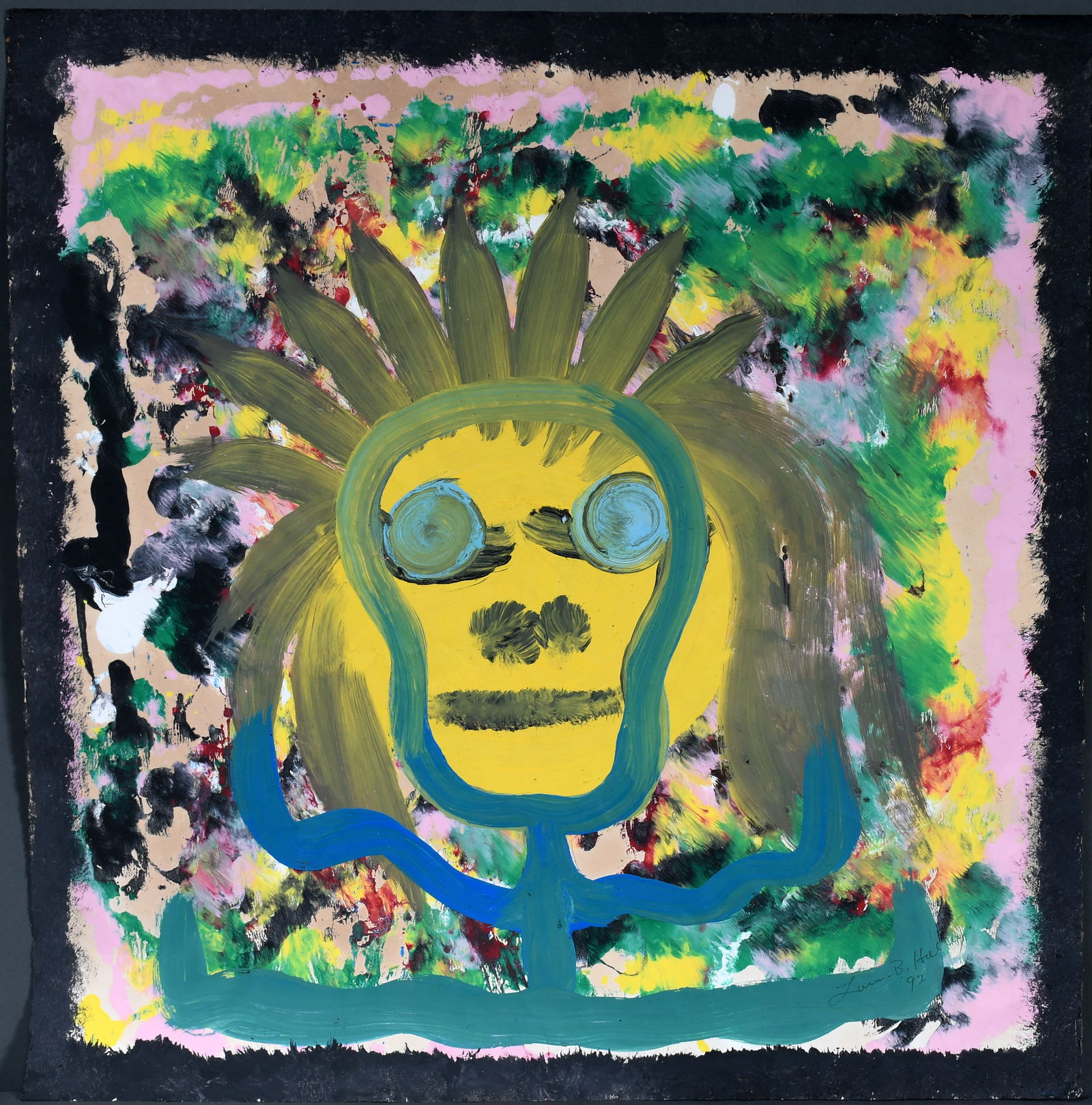 Lonnie Holley. Skull Face With Headdress. (1 of 2)