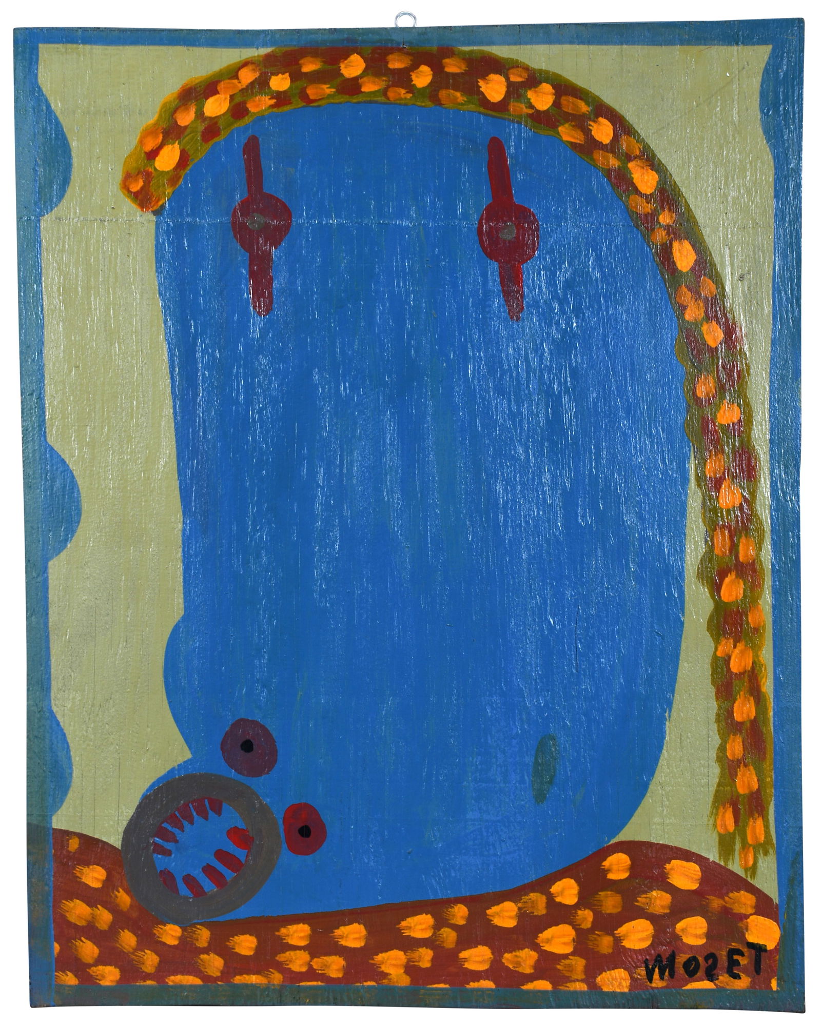 Mose Tolliver. Self-Portrait with Blue Face. (1 of 4)