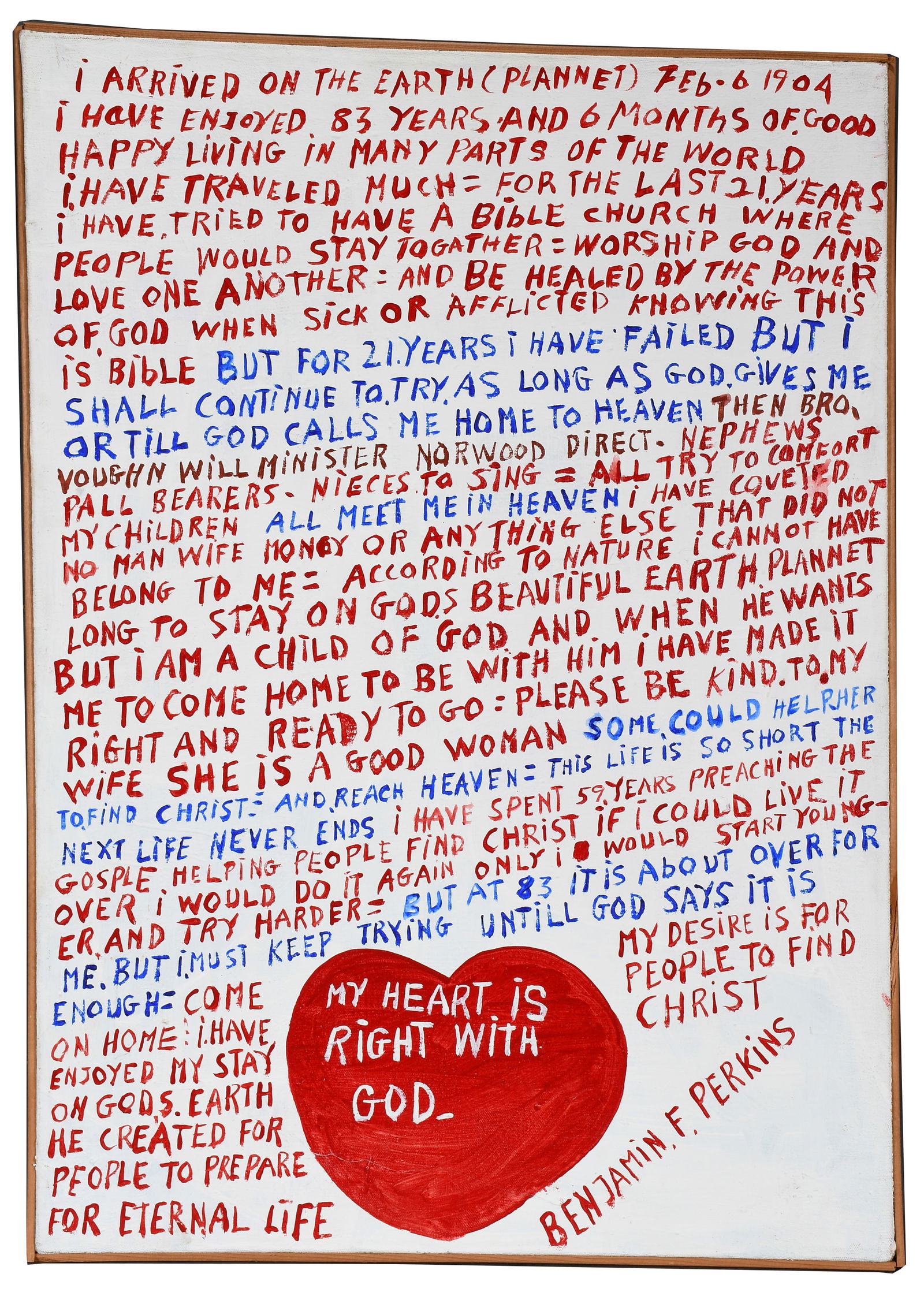 B.F. Perkins. My Heart Is Right With God. (1 of 4)