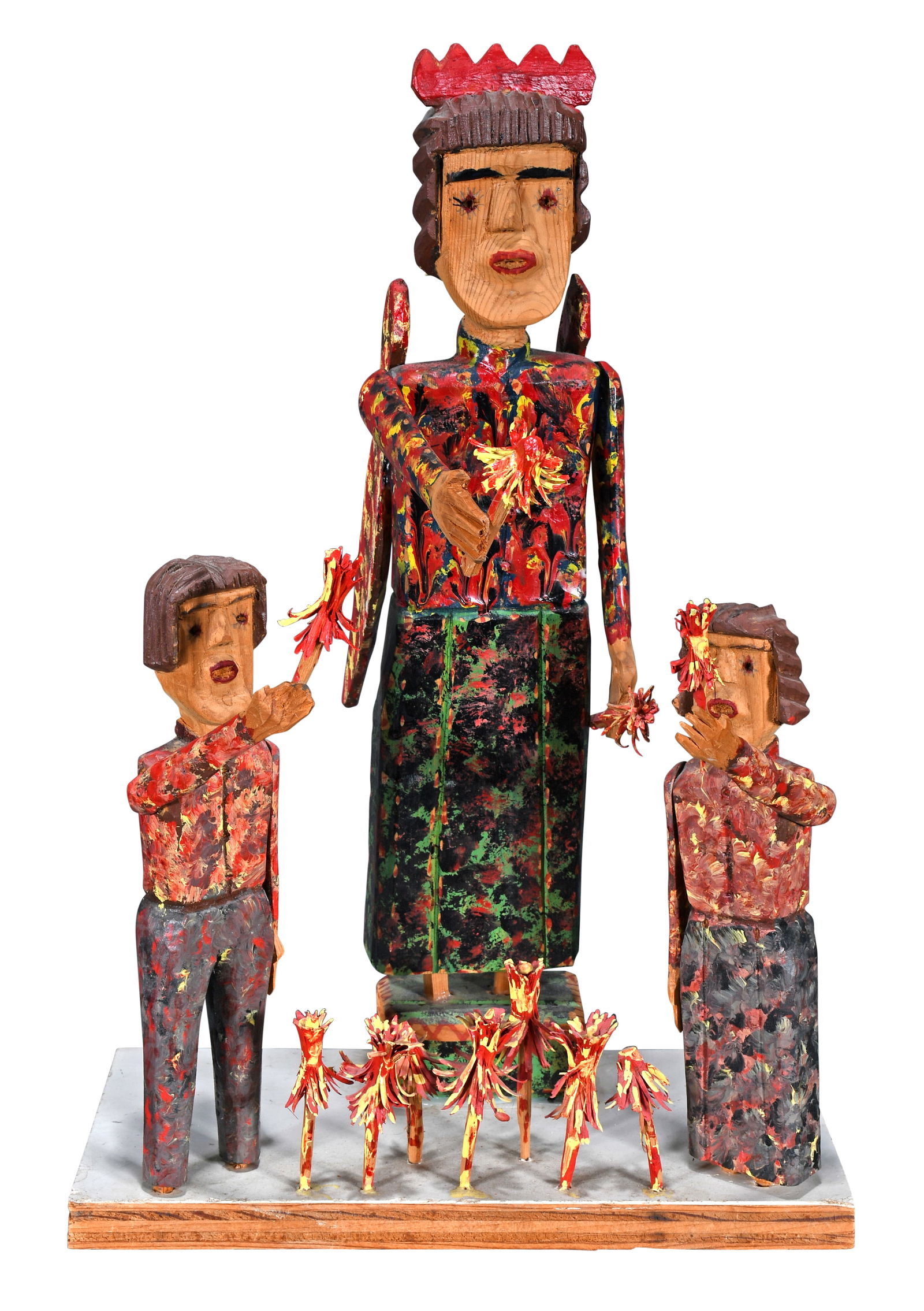 Carl McKenzie. Couple Picking Flowers with Guardian Angel. (1 of 5)