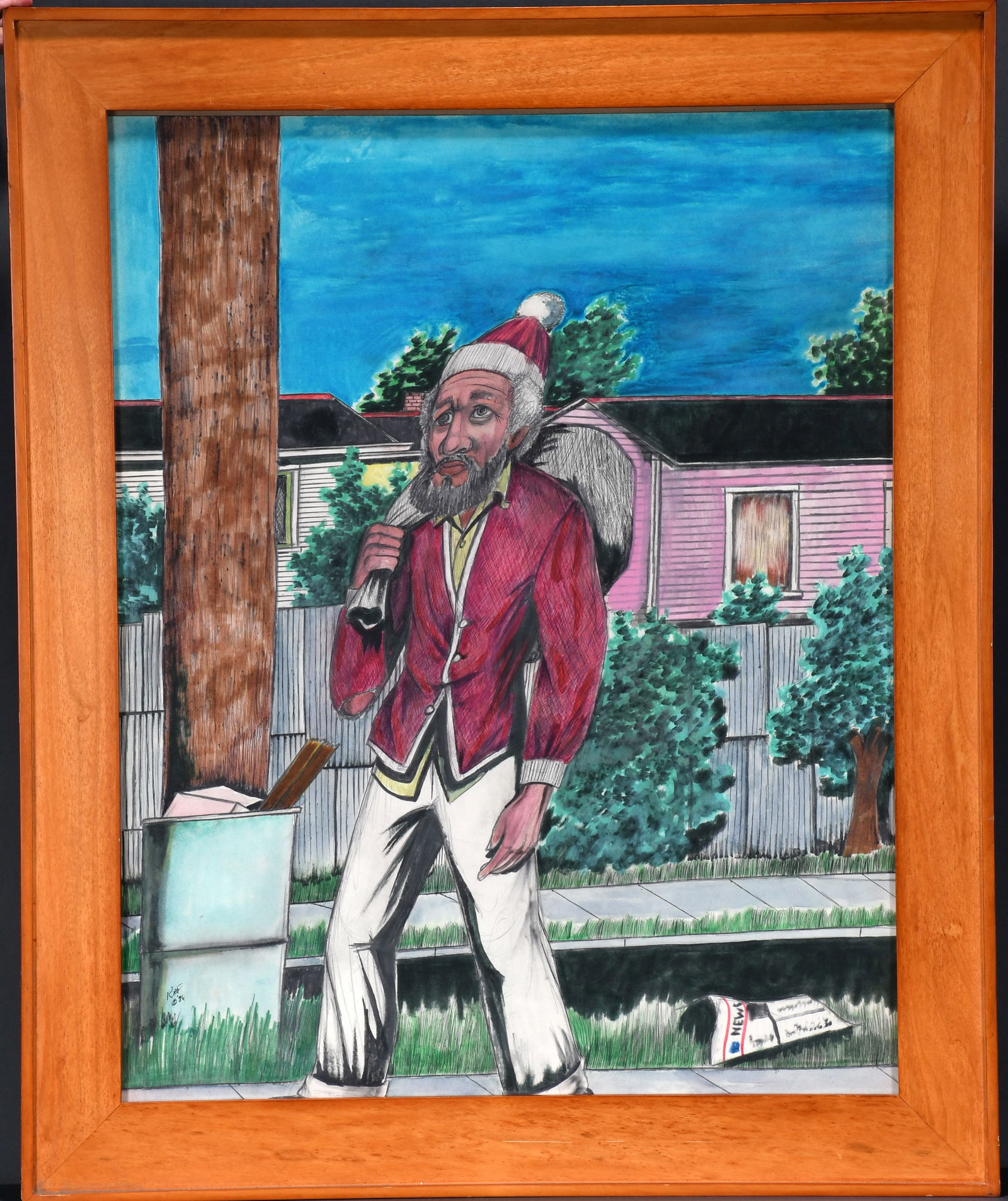 Roy Ferdinand. Street Santa. (1 of 4)