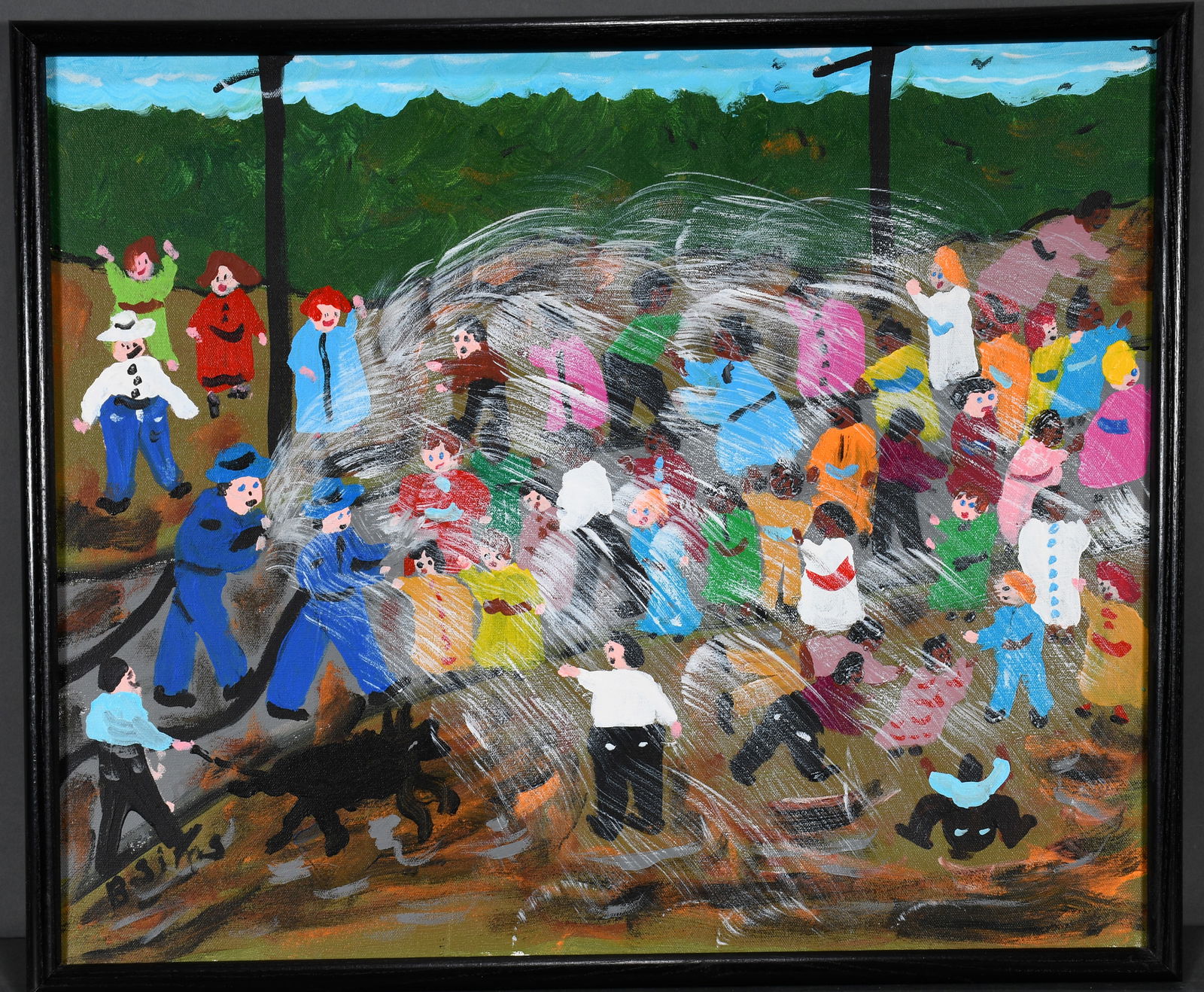 Bernice Sims. Hosing Down Protesters. (1 of 2)