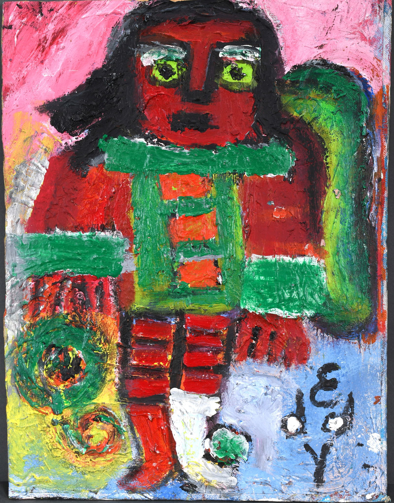 Eddy Mumma. Double-sided Angel and Portrait. (1 of 2)