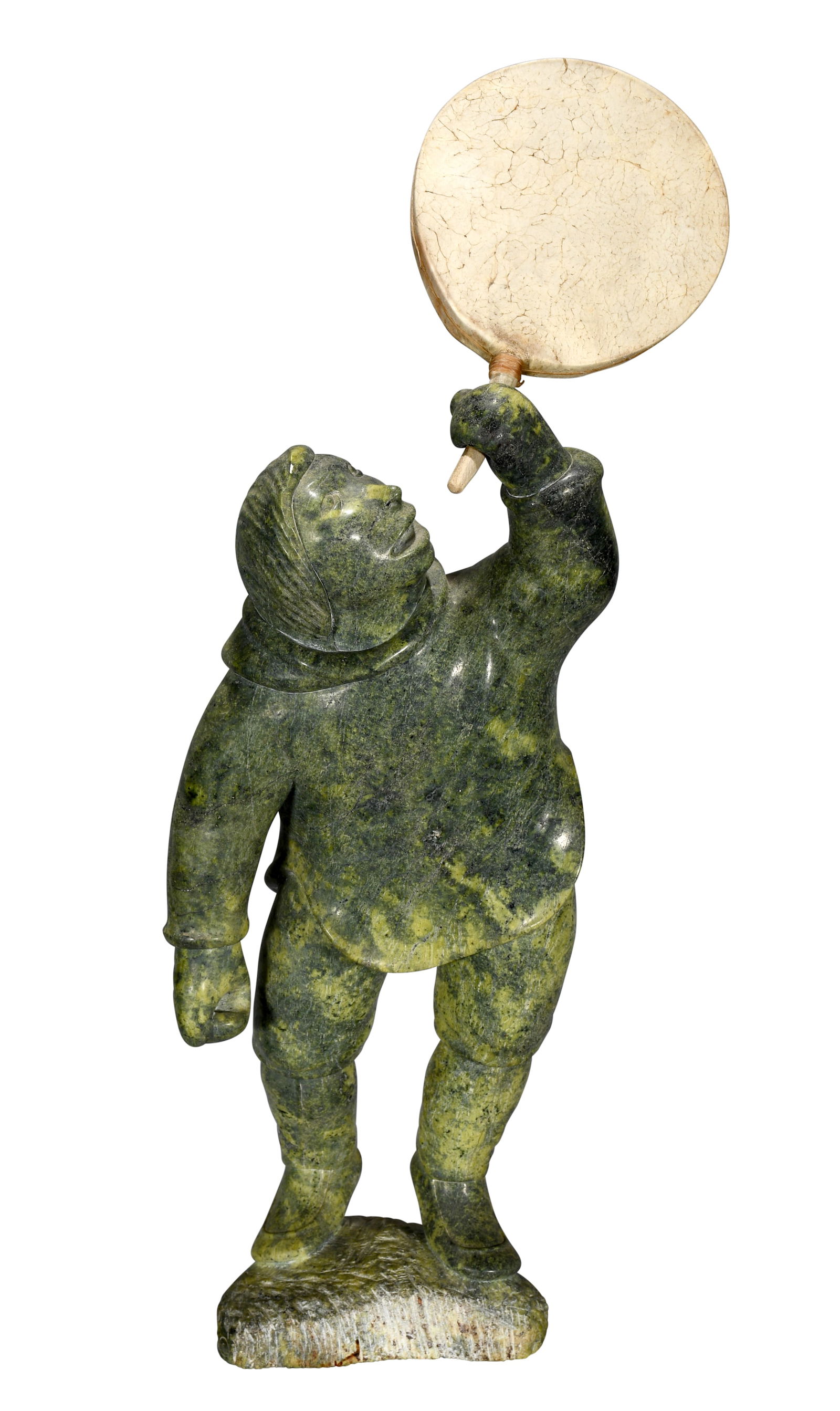 Davie Atchealak. Green Drummer Man. (1 of 8)