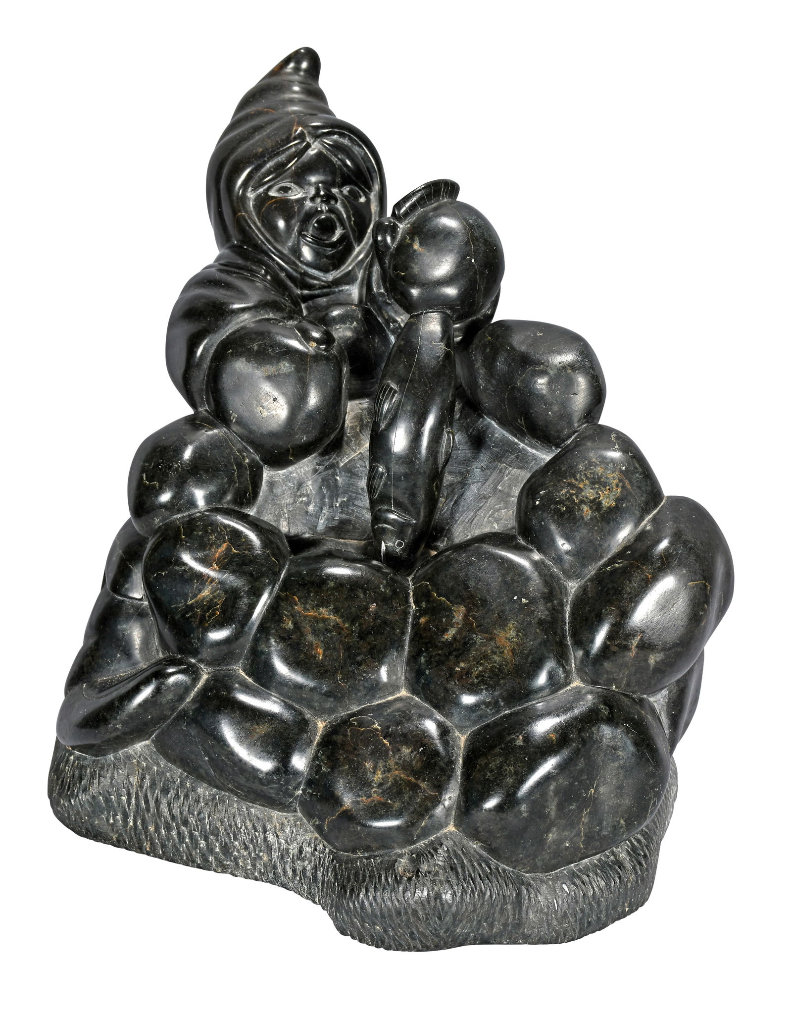 Z. #5-115295, Inuit. Salmon Fishing From the Rocks. (1 of 7)