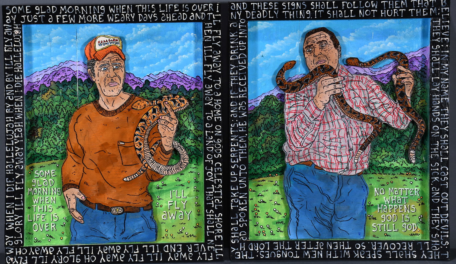 Eric Cunningham. Pair of Snake Handlers. (1 of 3)