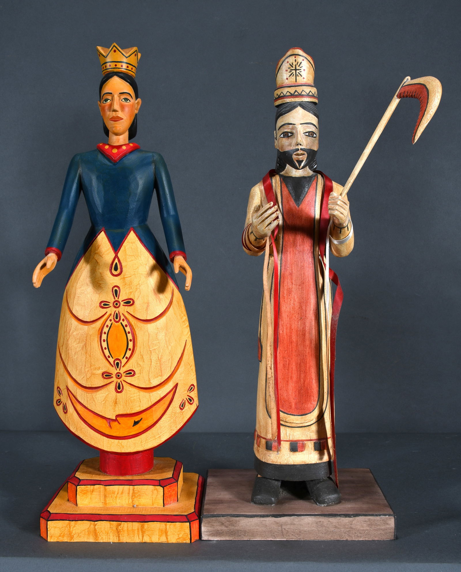 Felix A. Lopez and Horacio Valdez. Two Religious Figures. (1 of 4)